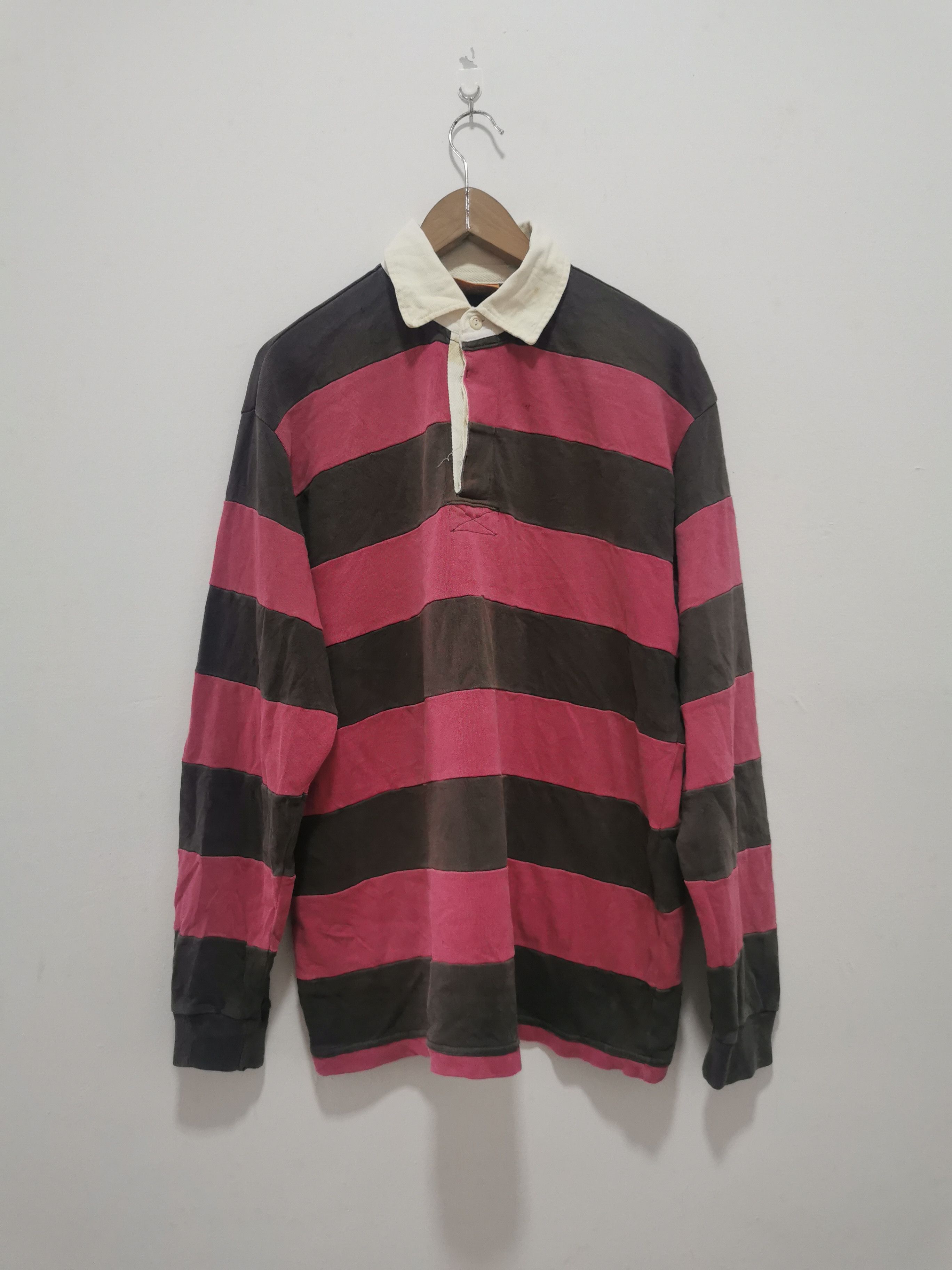 Vintage Vintage US Naval The Rugby Striped Shirt Size US XL / EU 56 / 4 - 1 Thumbnail