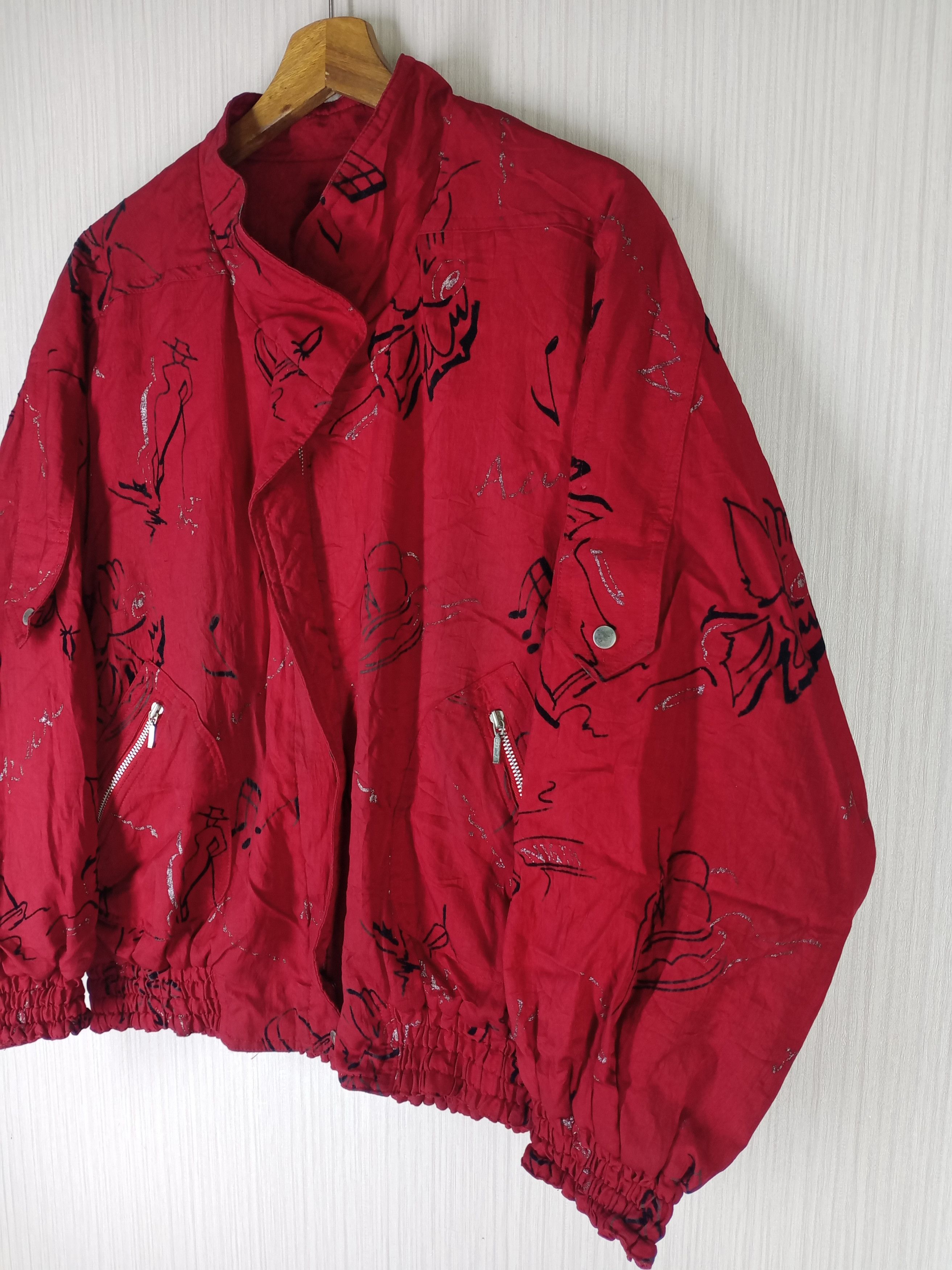 Designer × Paoloni Rare Vintage 90s Franca V.Paoloni Bomber Jacket Size US L / EU 52-54 / 3 - 3 Thumbnail