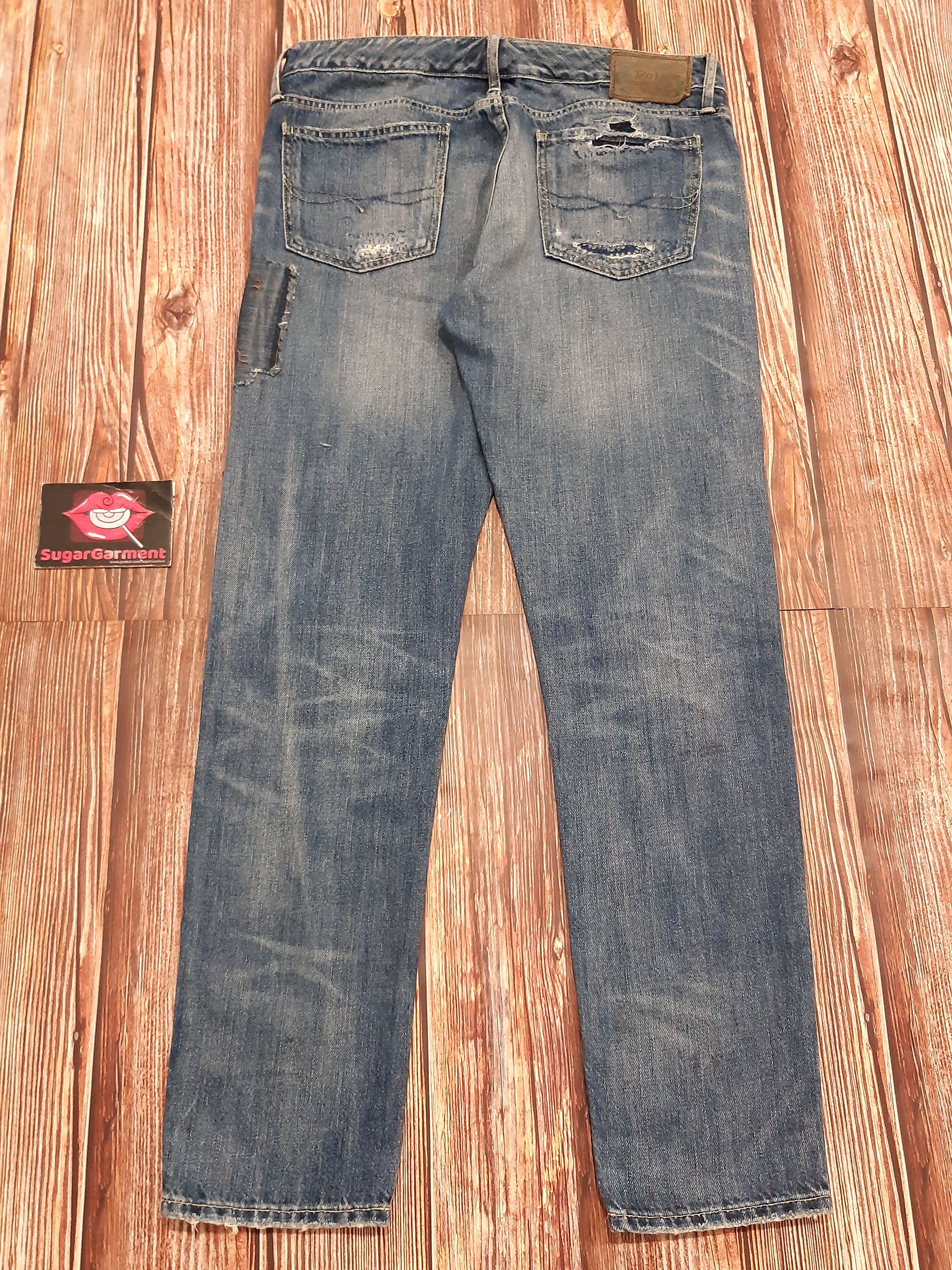 Polo Ralph Lauren × Vintage Ralph Lauren Jeans Vintage Patchworks Size 32" / US 10 / IT 46 - 14 Thumbnail