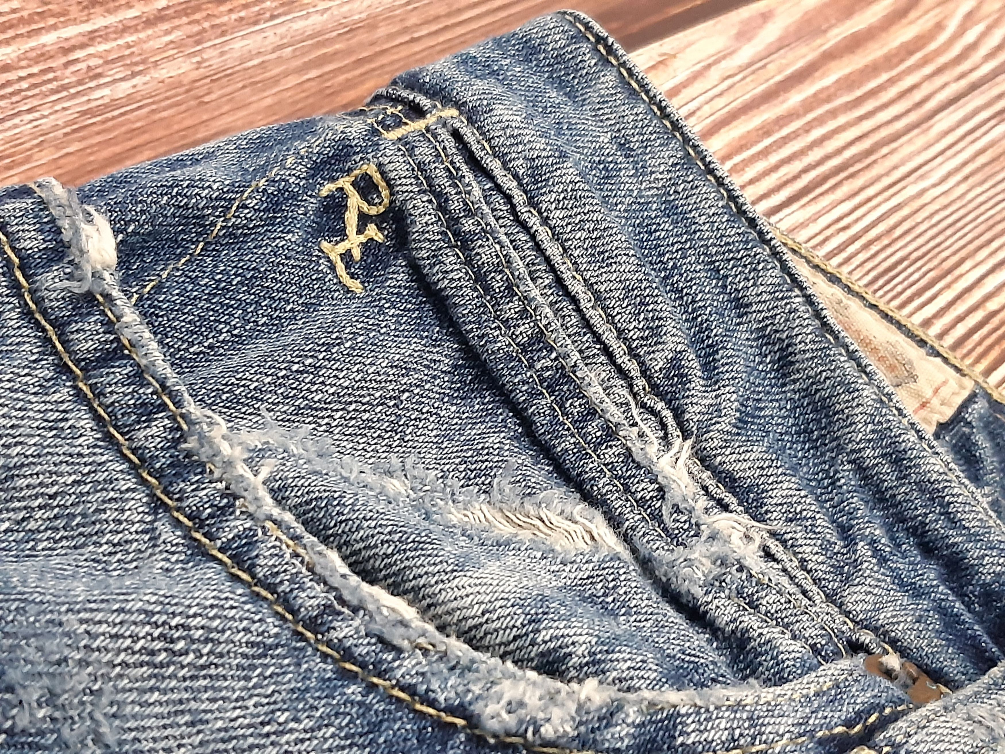 Polo Ralph Lauren × Vintage Ralph Lauren Jeans Vintage Patchworks Size 32" / US 10 / IT 46 - 7 Thumbnail