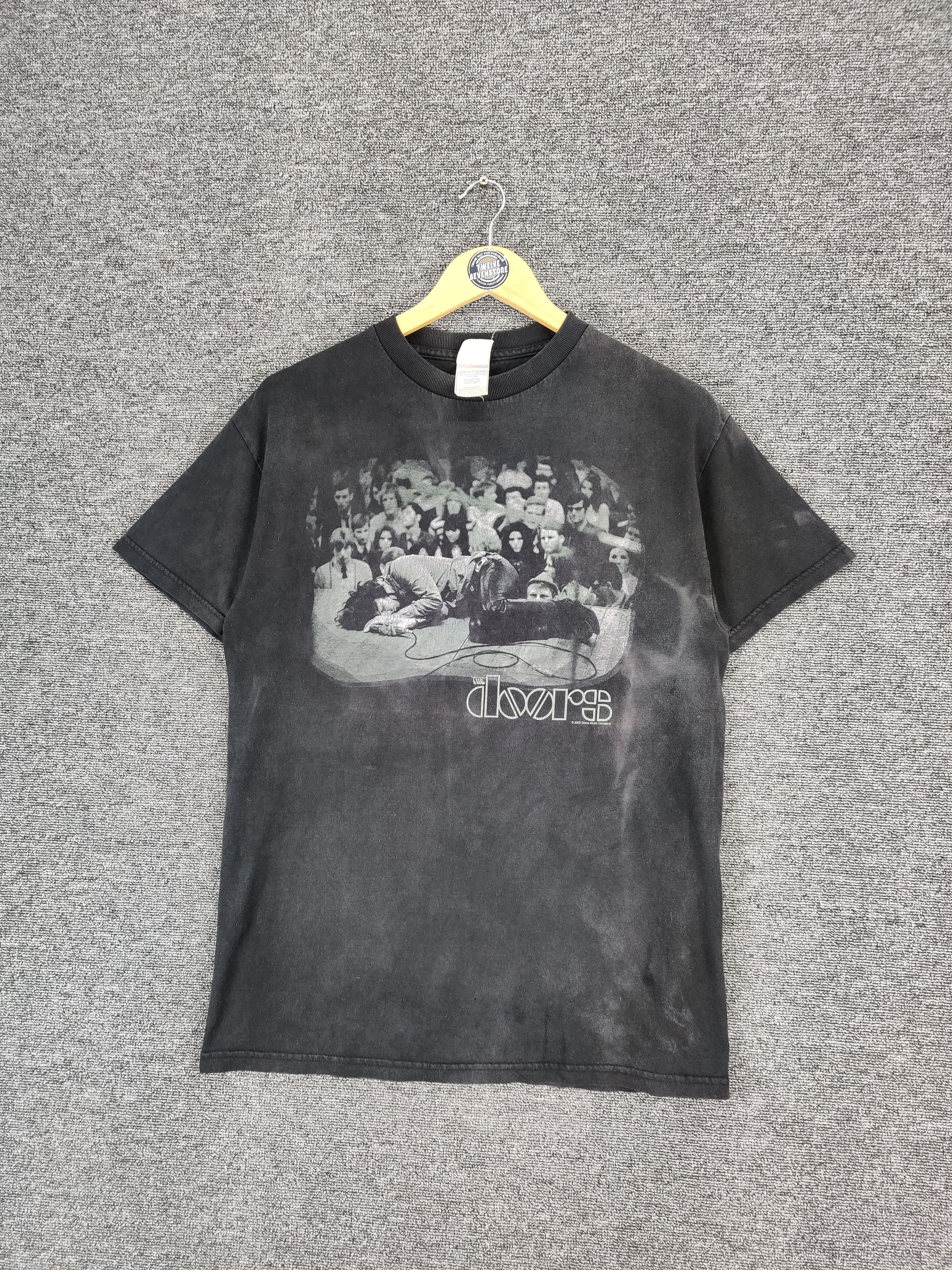 Band Tees Vintage The Doors Jim Morrison Sun Faded Tee Tshirt Size US M / EU 48-50 / 2 - 2 Thumbnail