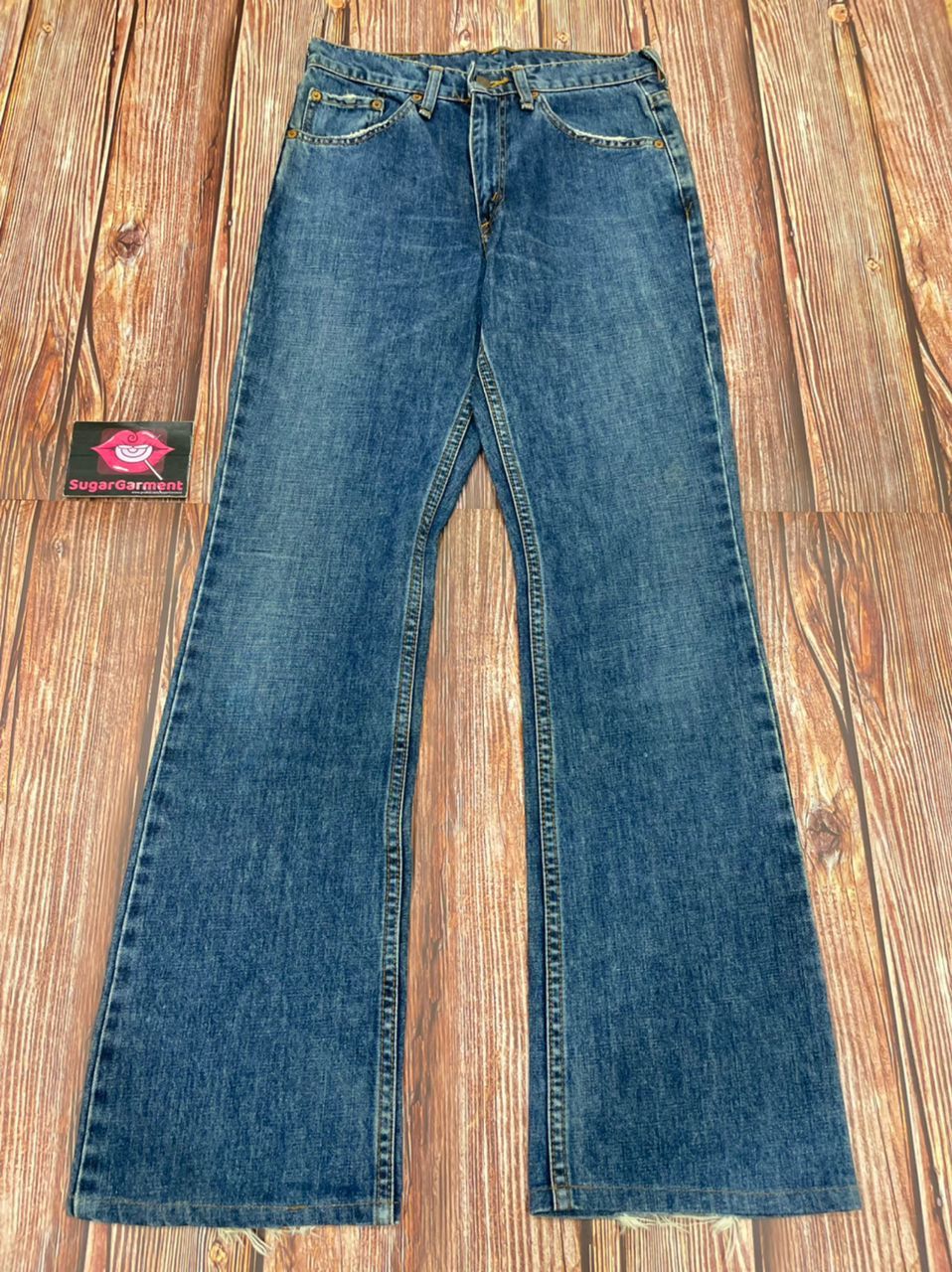 image of Distressed Denim x Levis 517 Bootcut Jeans in Blue, Men's (Size 29)