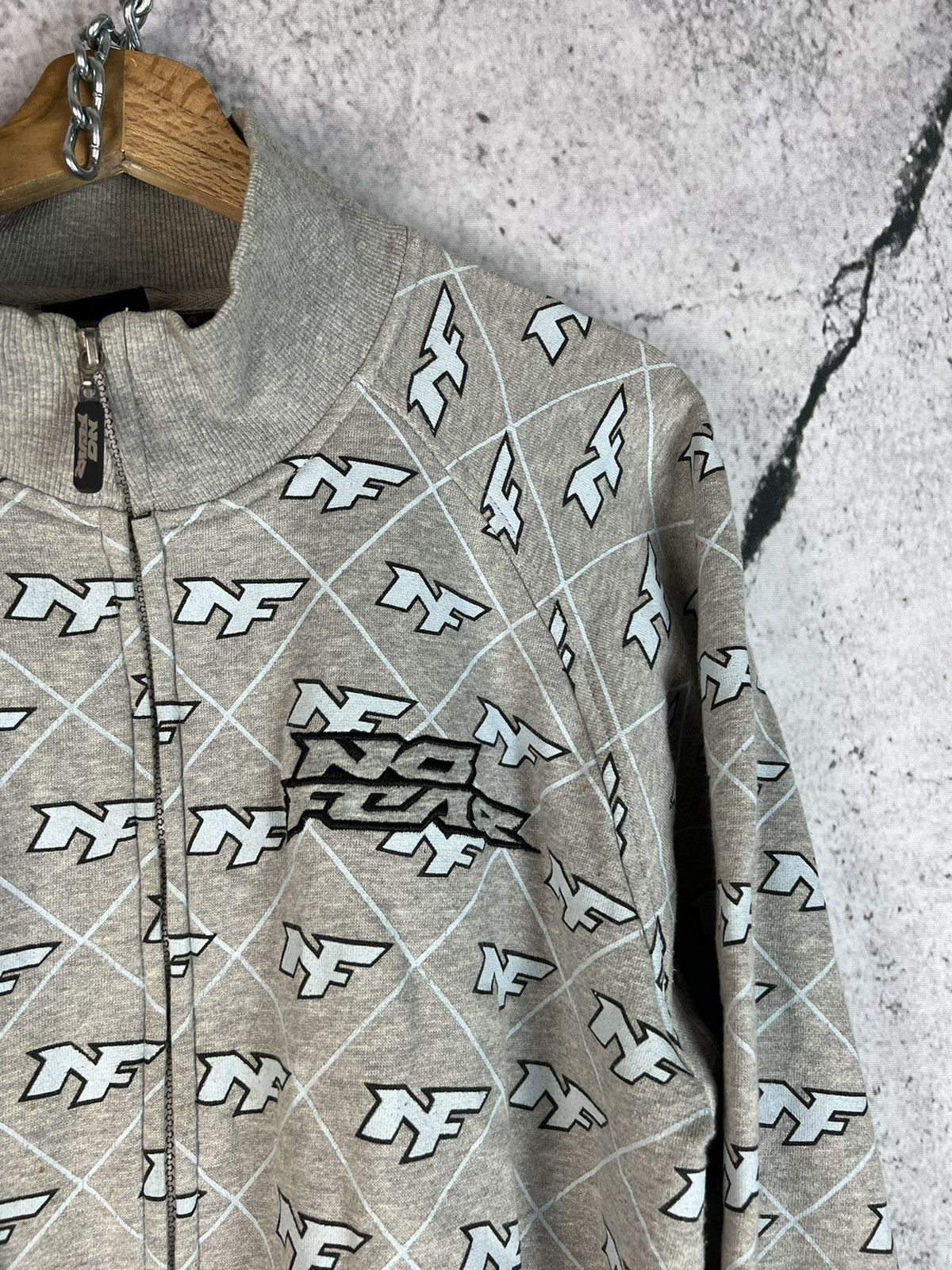 No Fear Vintage No Fear NF print monogram zip sweatshirt Size US M / EU 48-50 / 2 - 3 Thumbnail