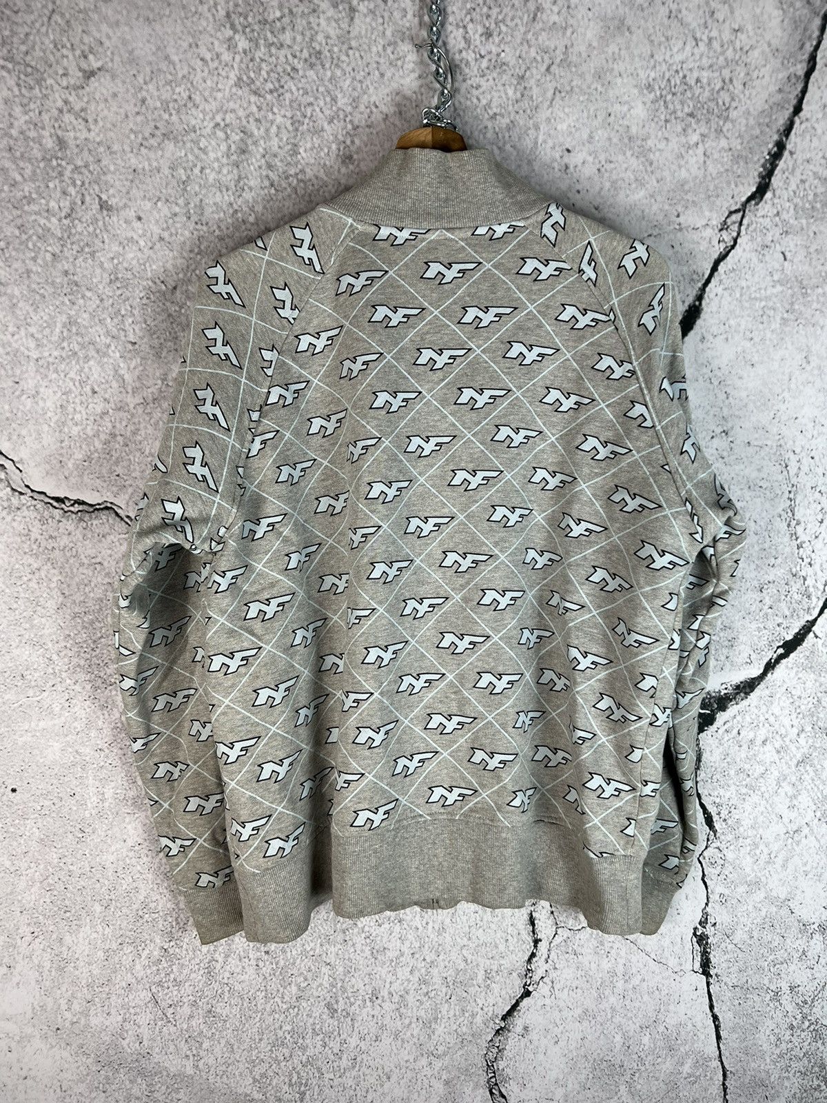 No Fear Vintage No Fear NF print monogram zip sweatshirt Size US M / EU 48-50 / 2 - 2 Thumbnail
