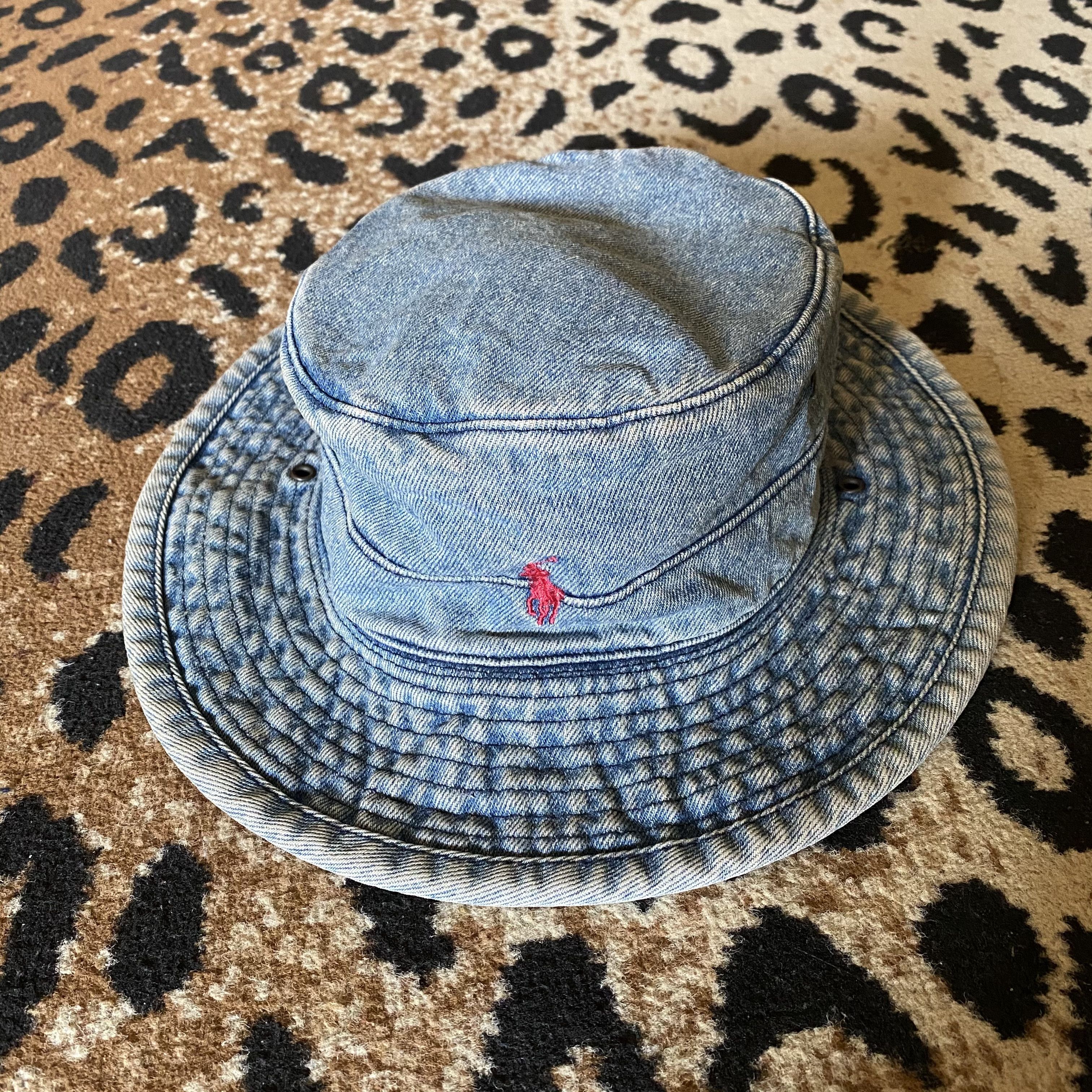 Polo Ralph Lauren Polo by Ralph Lauren Buckethat Denim Size ONE SIZE - 1 Thumbnail