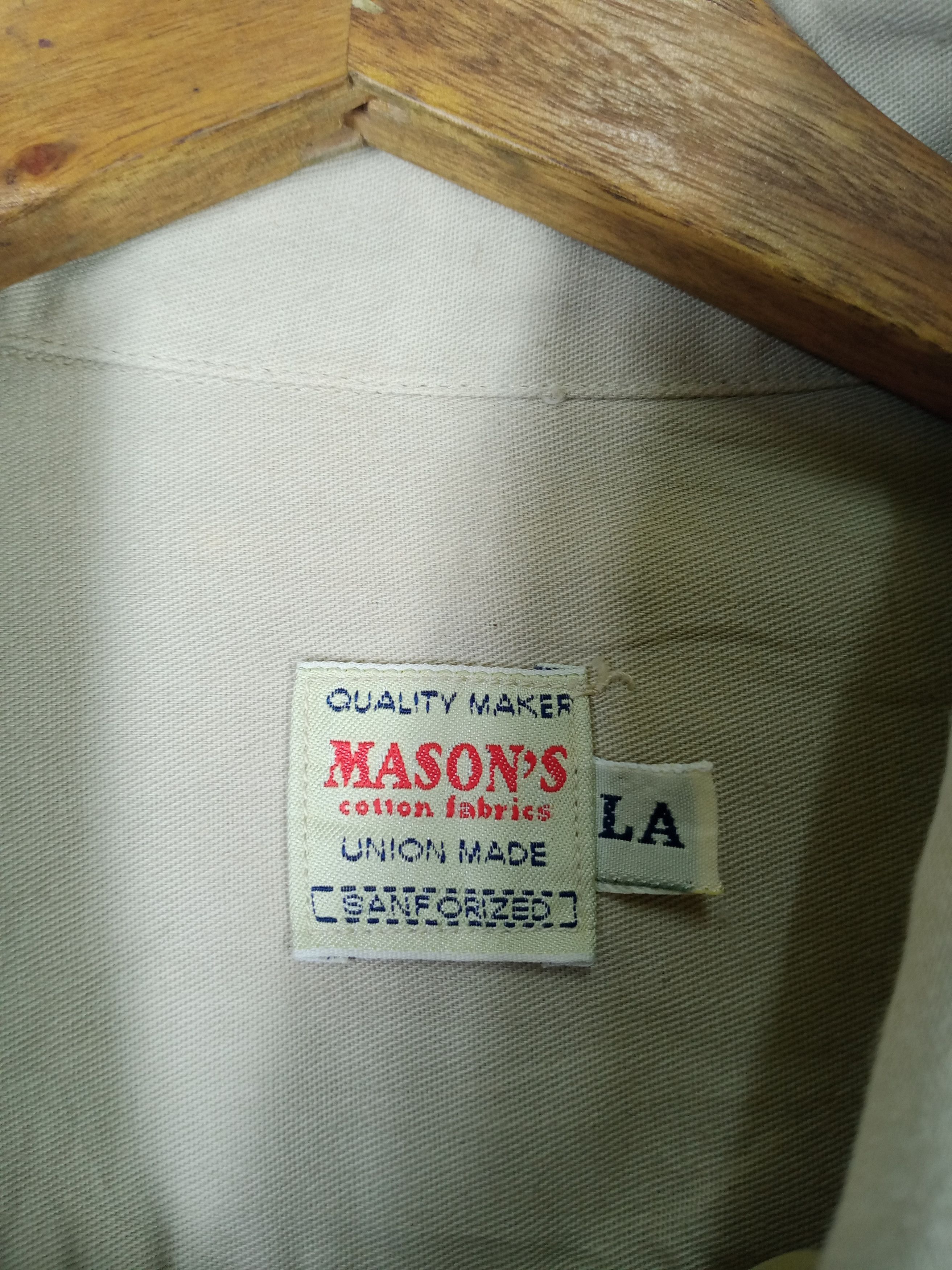 Mason's Rare Vintage 90s Mason's Union Made Sanforized Jacket Size US XL / EU 56 / 4 - 3 Thumbnail