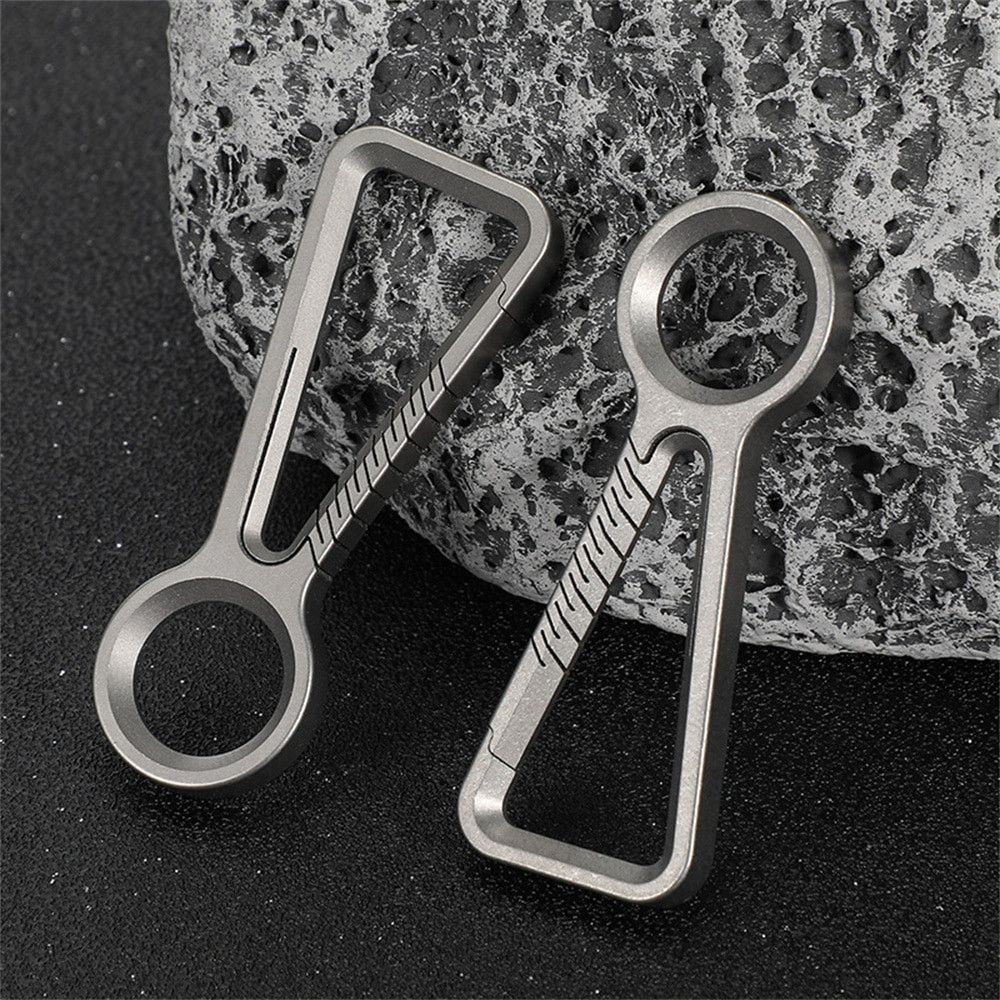 Other Titanium Belt Buckle Key Ring EDC Keychain Camping Tool Size ONE SIZE - 7 Thumbnail