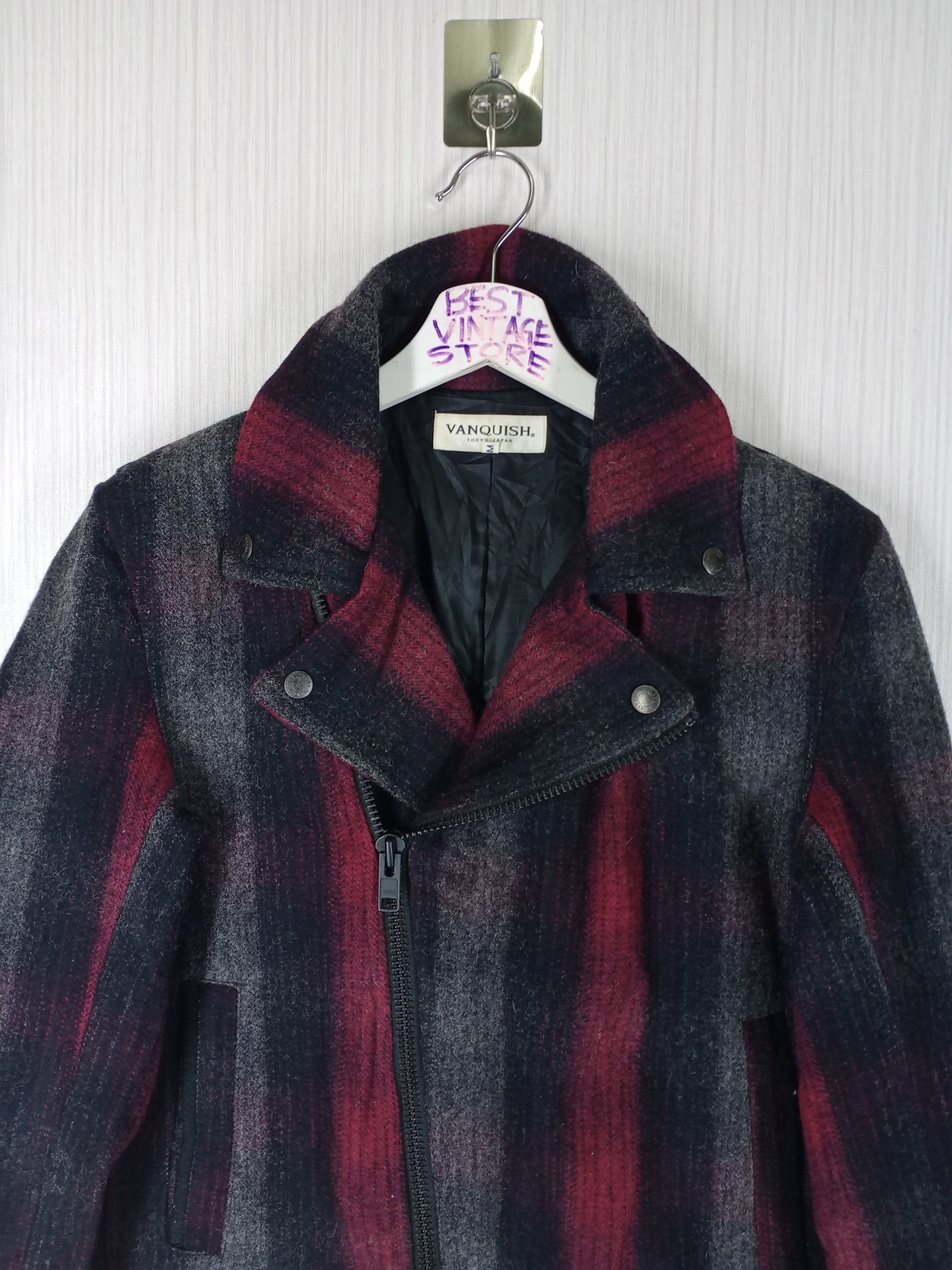 Vanquish Rare Vanquish Tokyo Japan Double Collar Wool Jacket Size US M / EU 48-50 / 2 - 2 Thumbnail