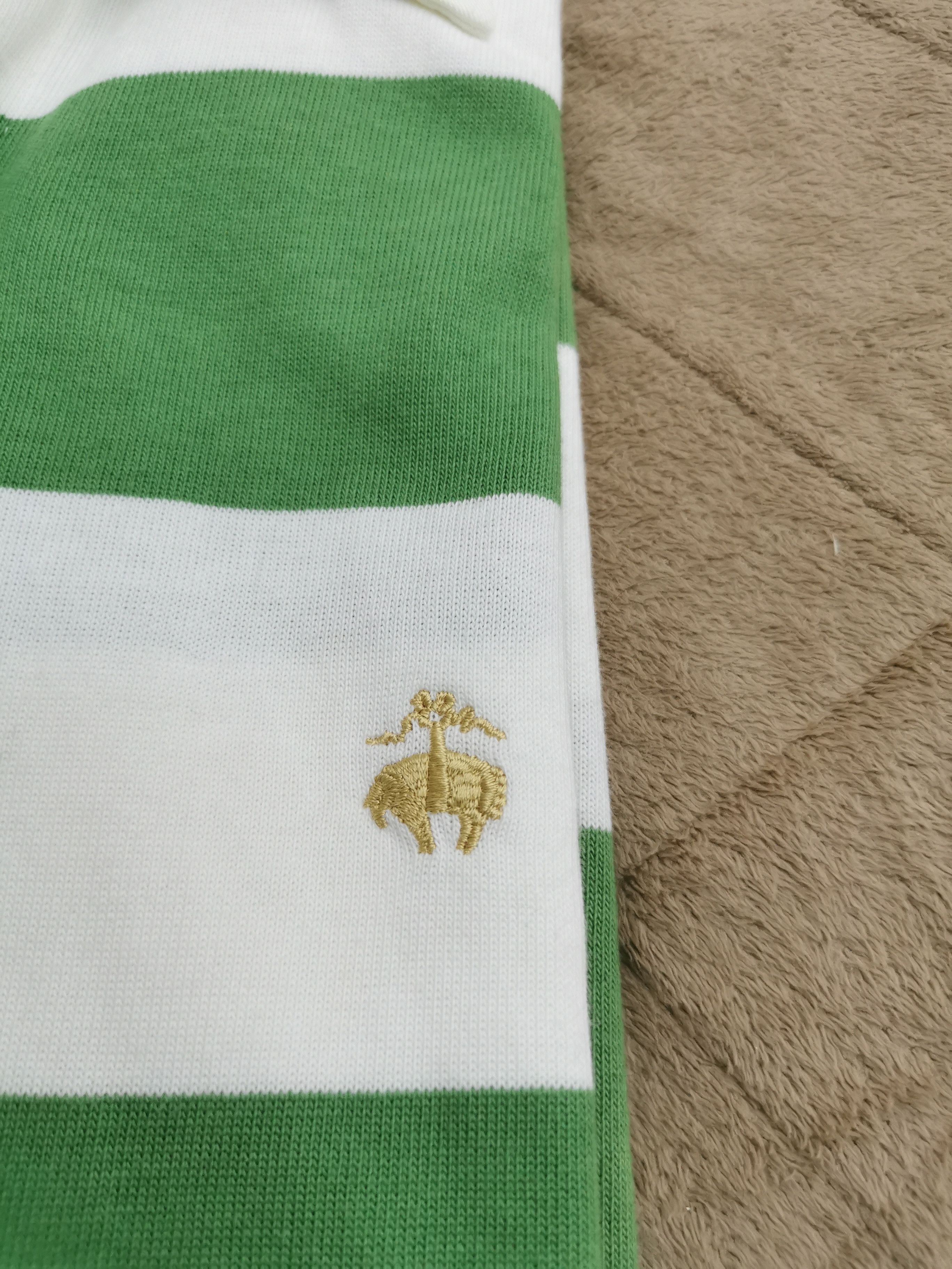 Brooks Brothers × Vintage Brooks Brothers Striped Long Sleeve Rugby Polo Shirt Size US S / EU 44-46 / 1 - 6 Thumbnail