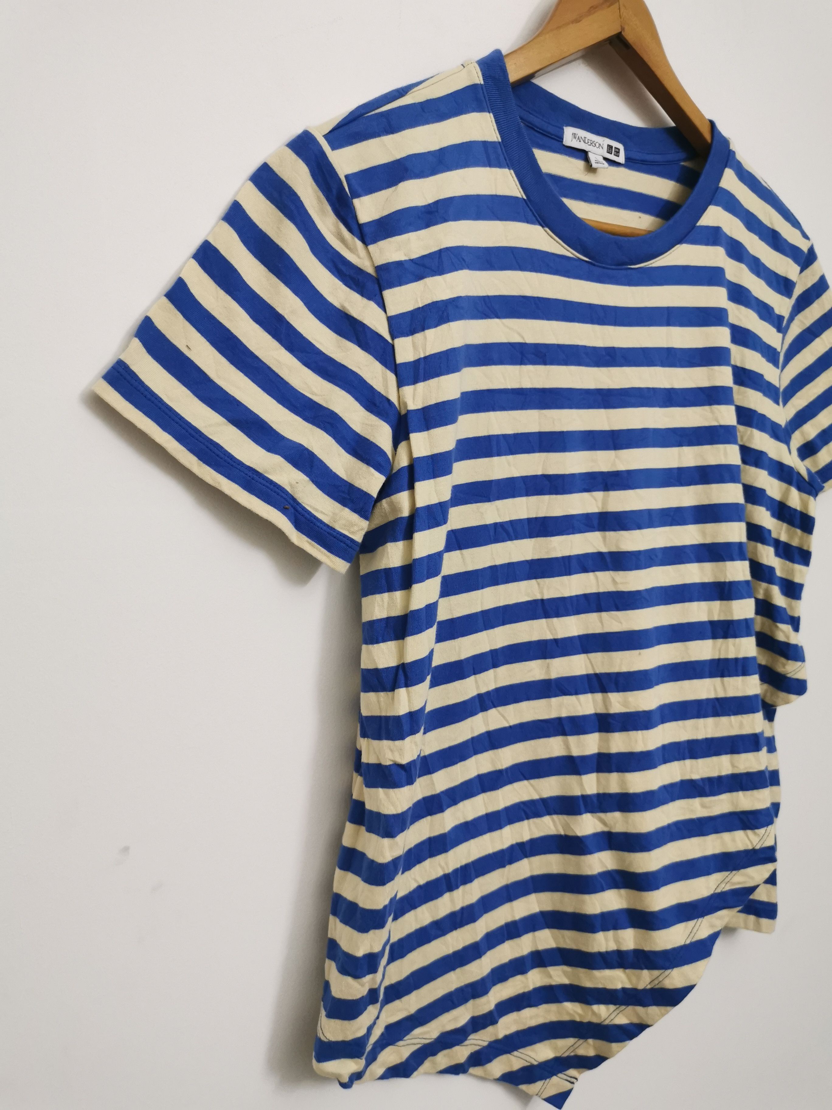 JW Anderson × Uniqlo JW Anderson X Uniqlo Stripe Ruffle Shirt Size L / US 10 / IT 46 - 3 Thumbnail