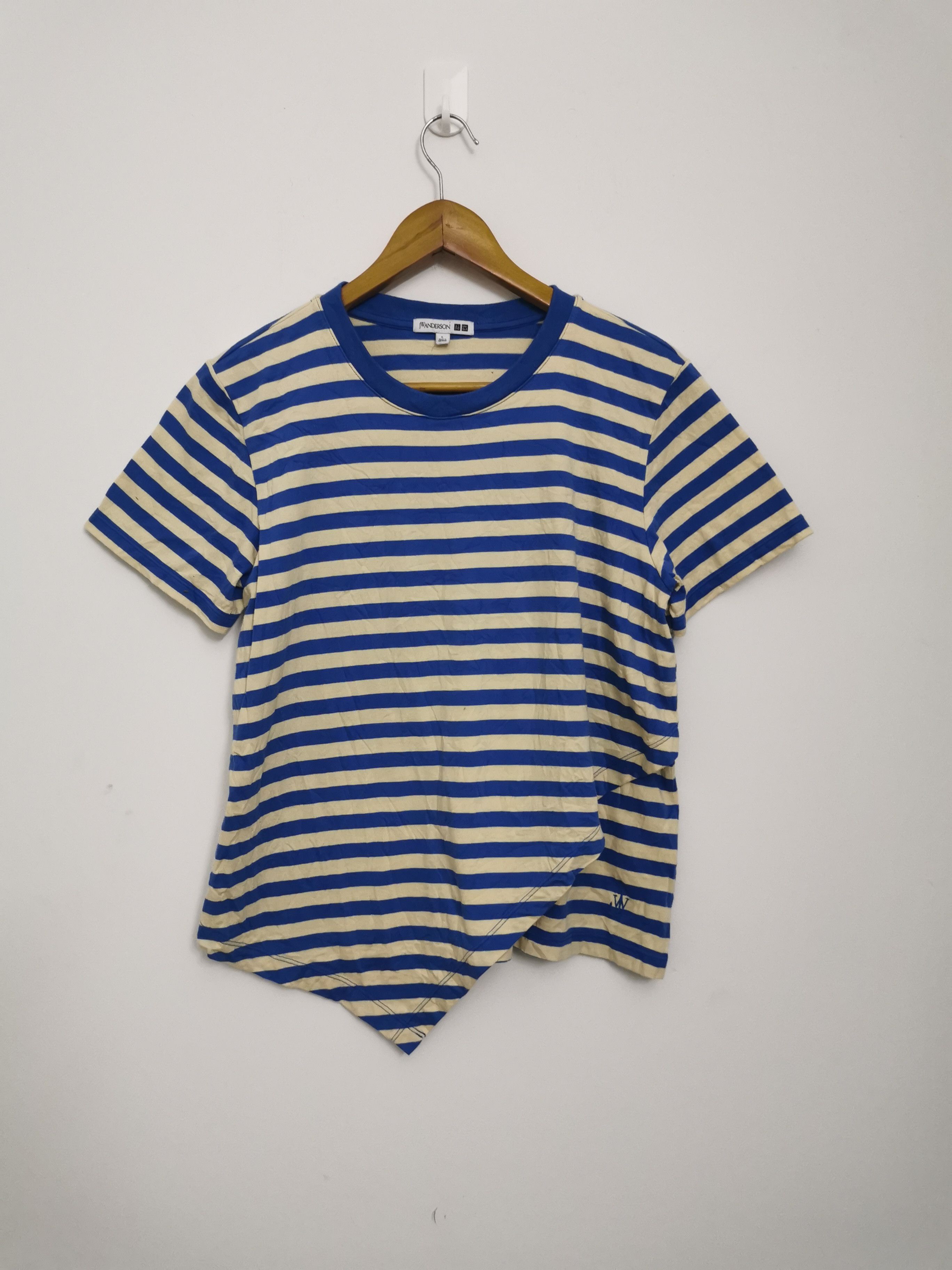 JW Anderson × Uniqlo JW Anderson X Uniqlo Stripe Ruffle Shirt Size L / US 10 / IT 46 - 1 Thumbnail