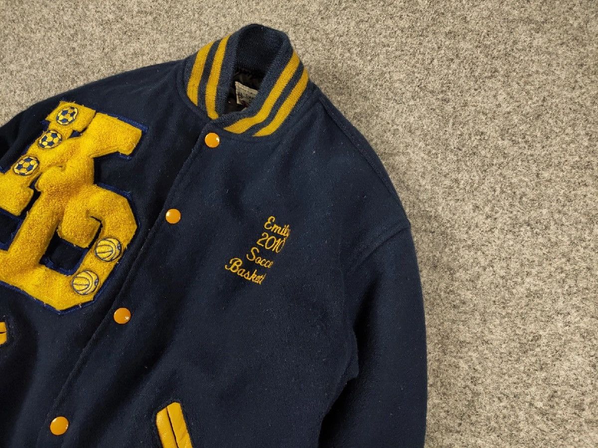 Vintage Vintage 80's Varsity Club Letterman Jacket Blue Made in USA Size US S / EU 44-46 / 1 - 4 Thumbnail