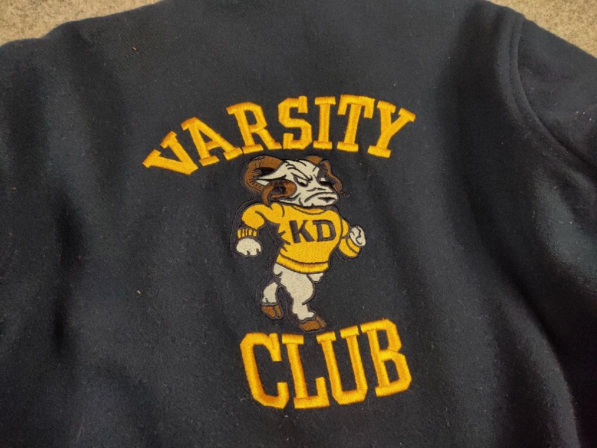 Vintage Vintage 80's Varsity Club Letterman Jacket Blue Made in USA Size US S / EU 44-46 / 1 - 15 Thumbnail