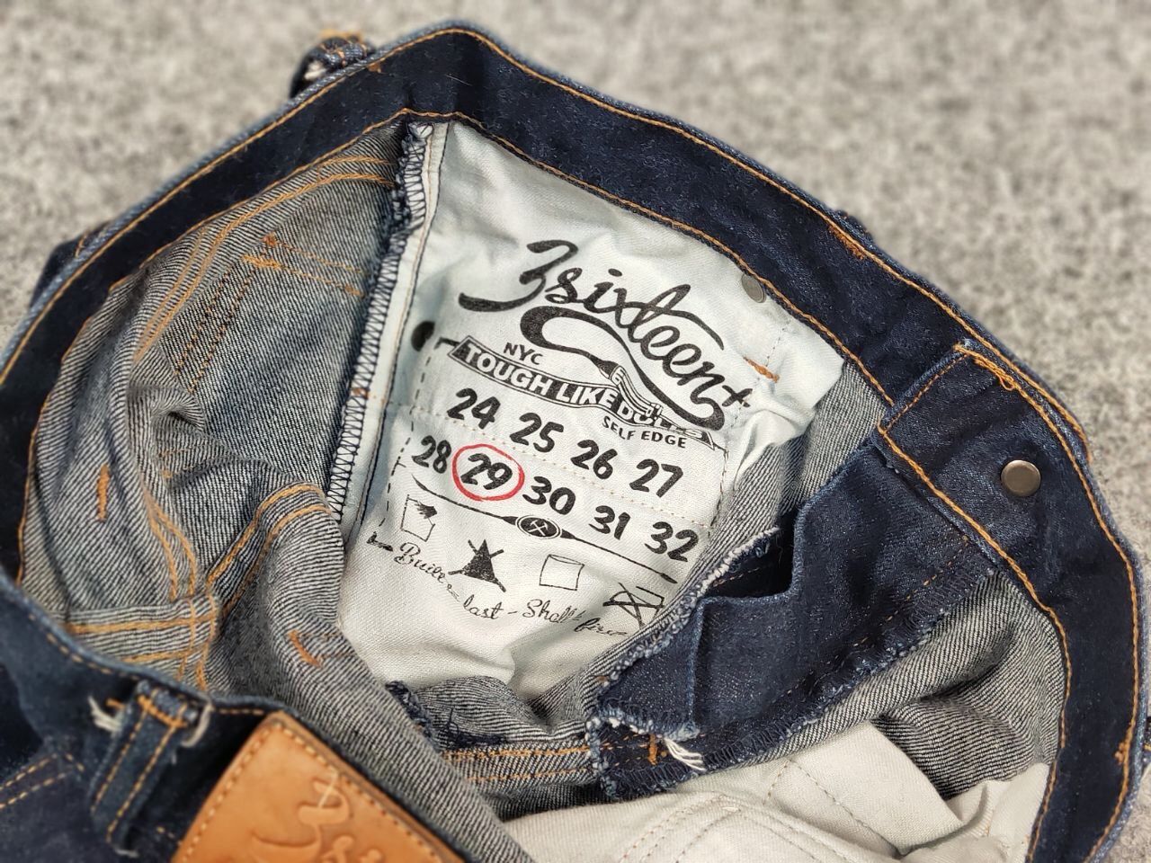 3sixteen 3Sixteen Tough Dolls 14oz Japan Selvedge Cone Denim Jeans Size US 29 - 19 Thumbnail
