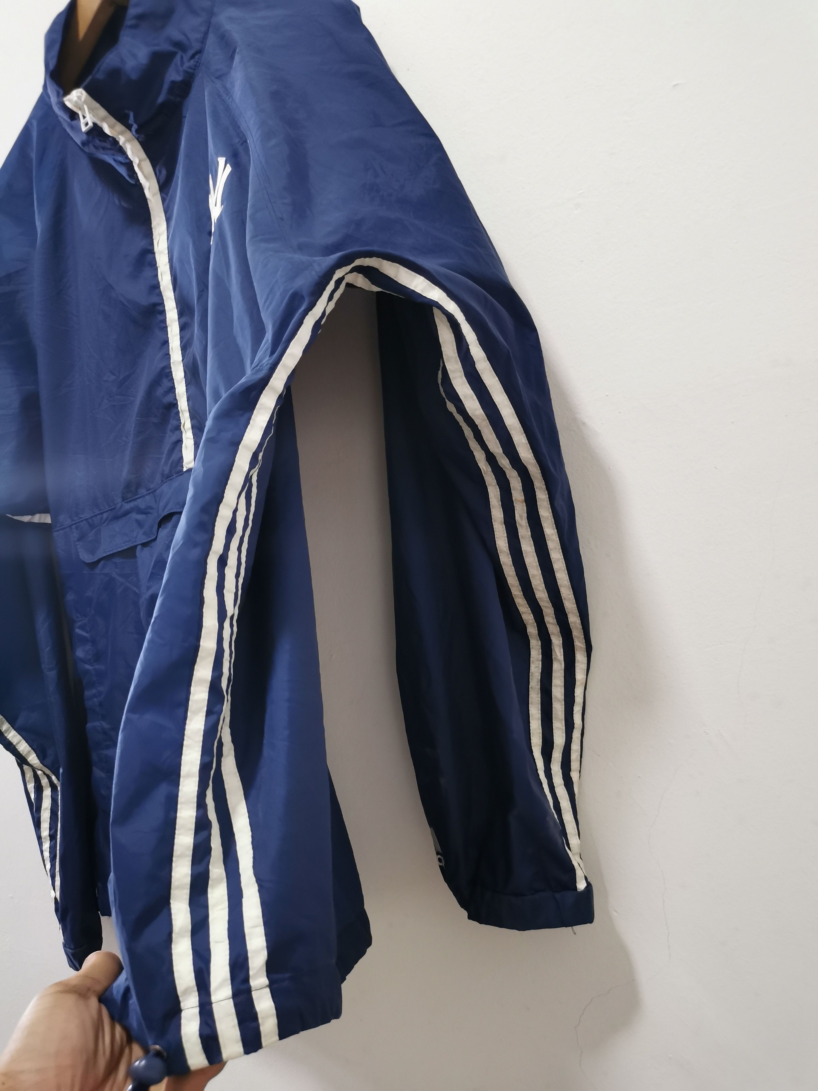 Adidas × New York Yankees × Vintage Vintage Adidas NY Yankees Anorak Windbreaker Size US L / EU 52-54 / 3 - 4 Thumbnail