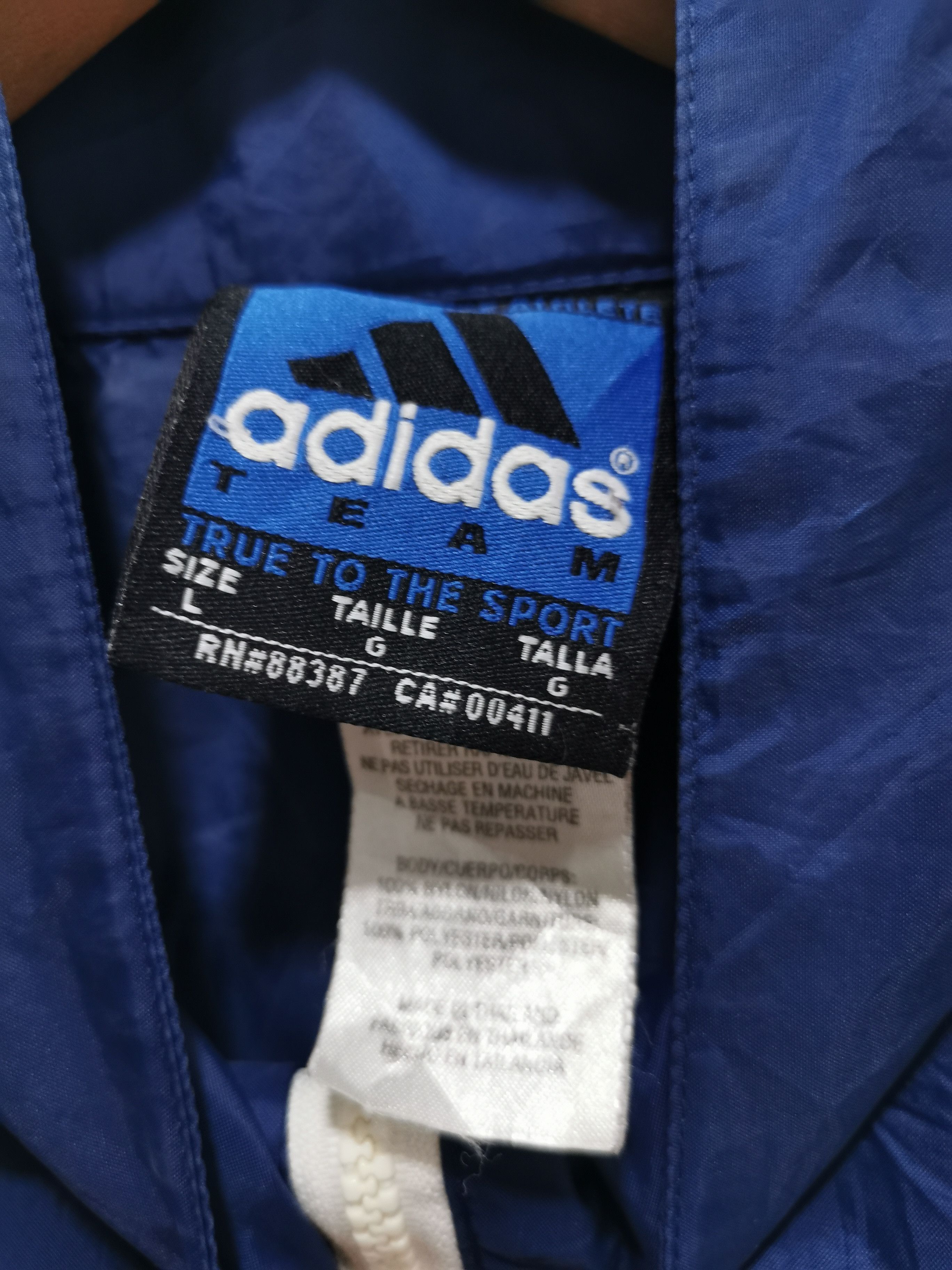 Adidas × New York Yankees × Vintage Vintage Adidas NY Yankees Anorak Windbreaker Size US L / EU 52-54 / 3 - 8 Thumbnail