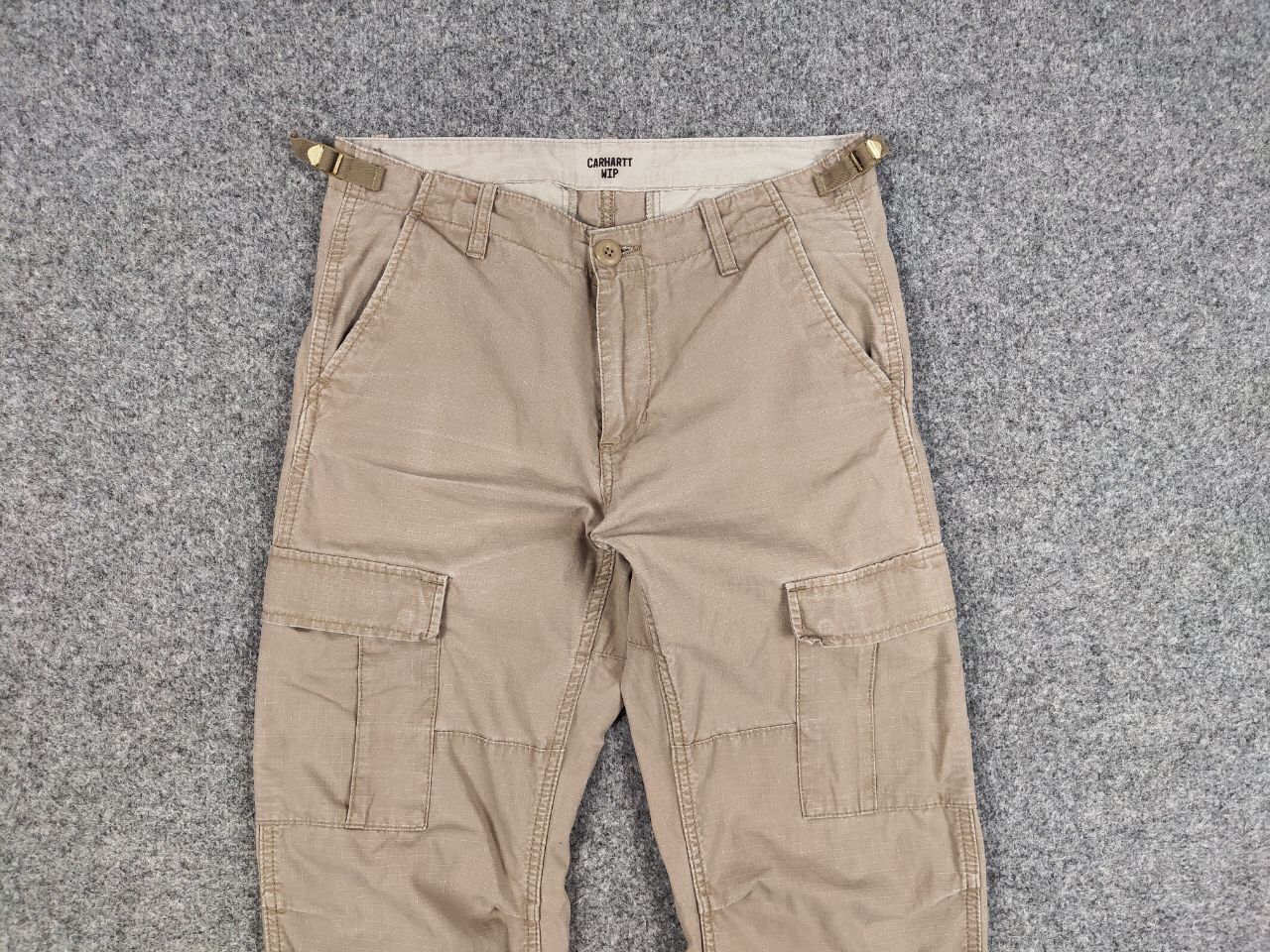 Carhartt Vintage 90's Carhartt WIP Aviation Beige Cargo Pants Travis Size US 30 / EU 46 - 14 Thumbnail