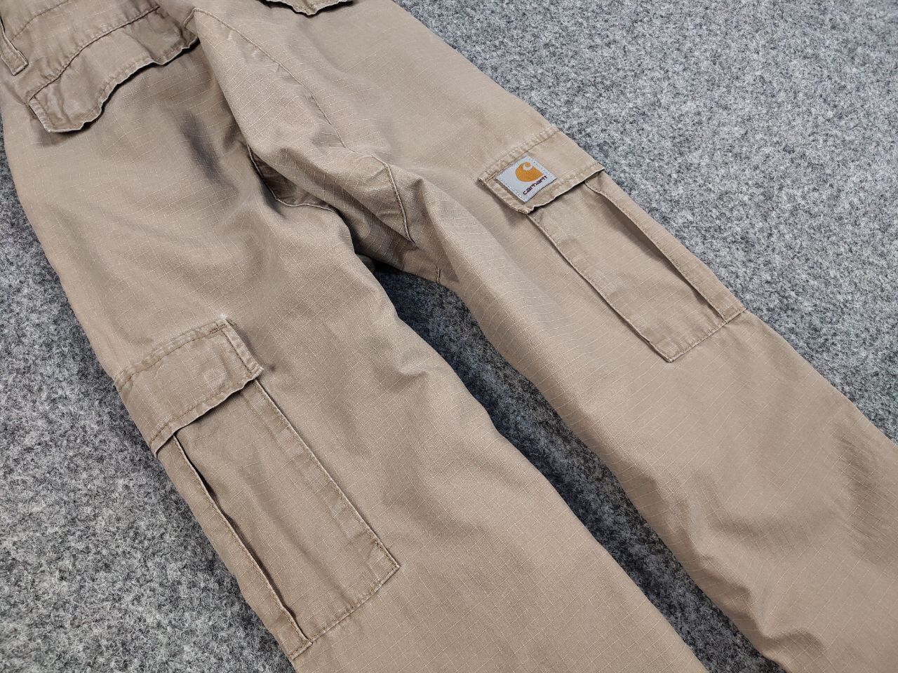 Carhartt Vintage 90's Carhartt WIP Aviation Beige Cargo Pants Travis Size US 30 / EU 46 - 10 Thumbnail