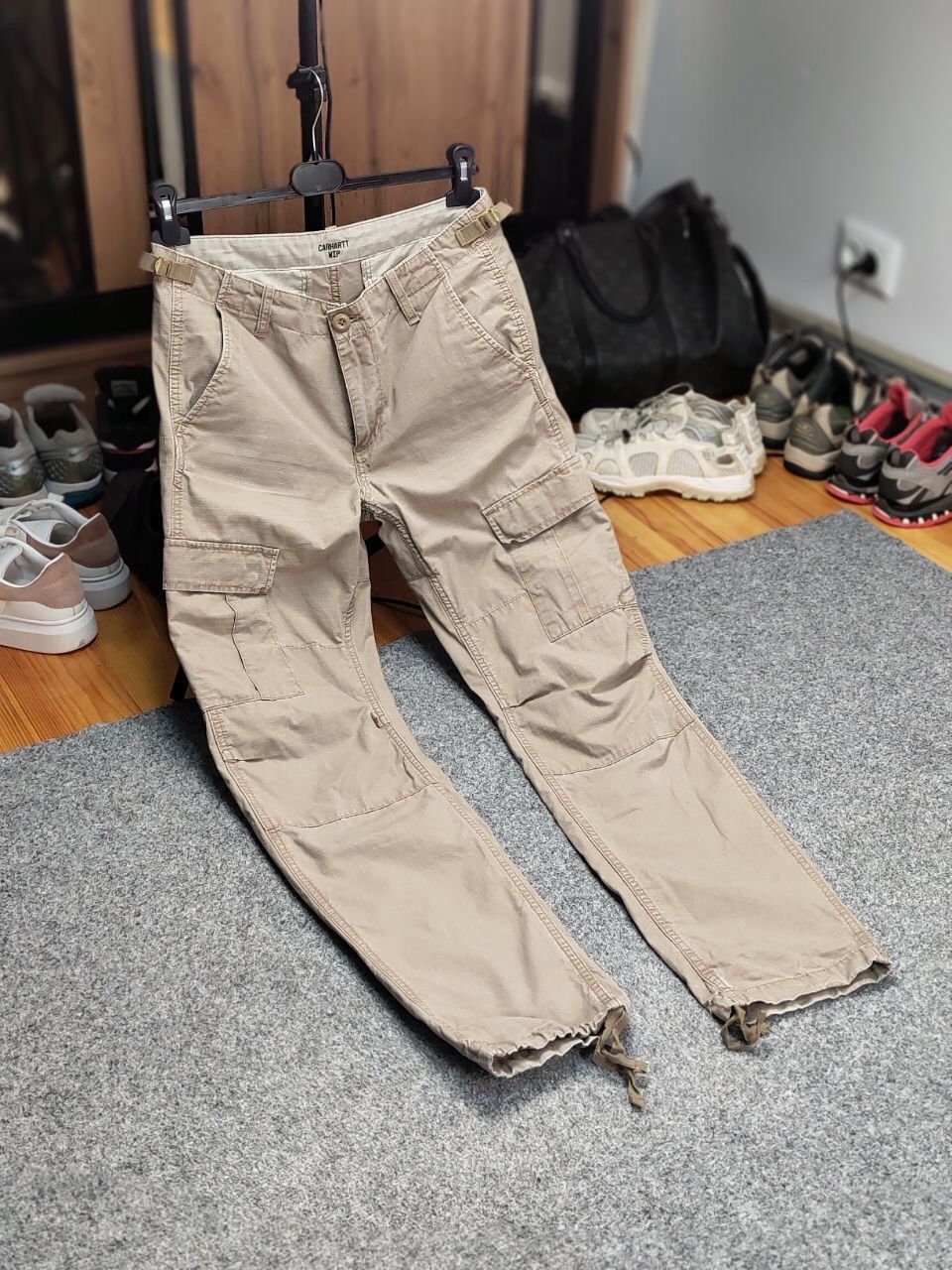 Carhartt Vintage 90's Carhartt WIP Aviation Beige Cargo Pants Travis Size US 30 / EU 46 - 23 Thumbnail