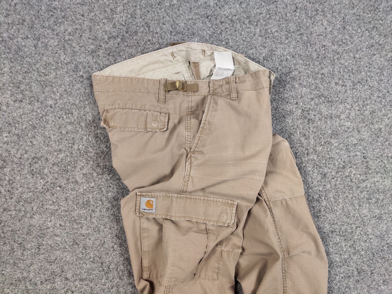 Carhartt Vintage 90's Carhartt WIP Aviation Beige Cargo Pants Travis Size US 30 / EU 46 - 19 Thumbnail