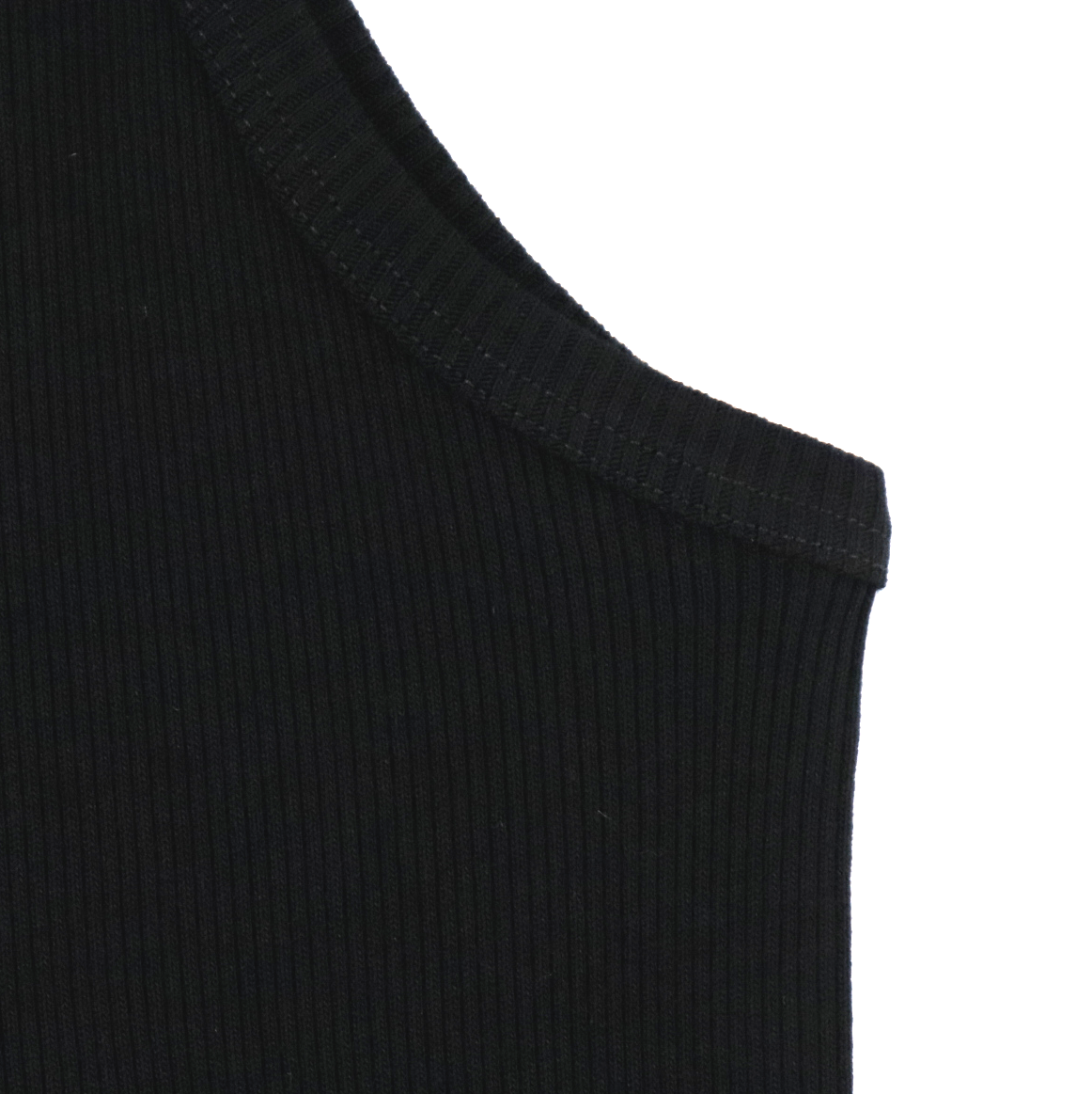 BRIONI Black Cotton Ribbed Tank Top Under Shirt M