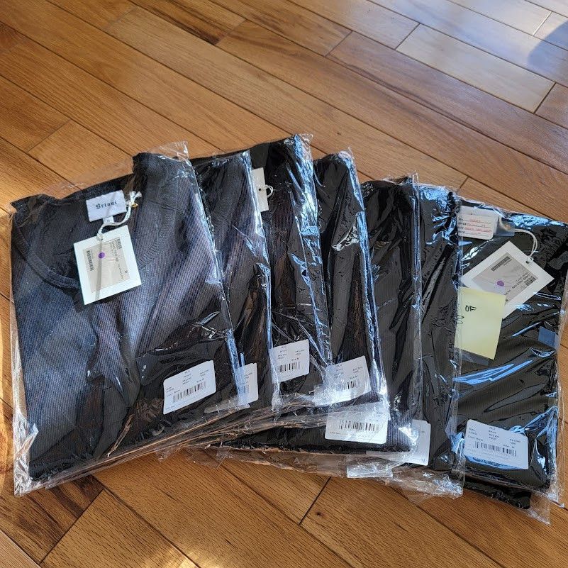 BRIONI Black Cotton Ribbed Tank Top Under Shirt M