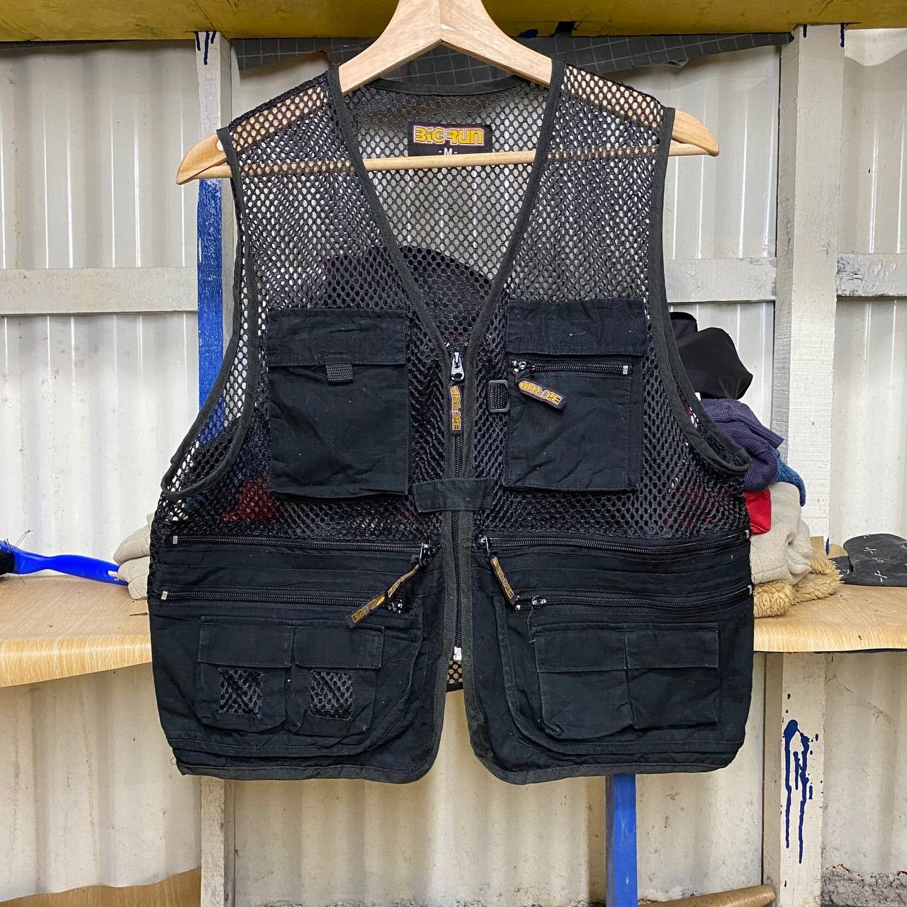 Japanese Brand Vintage Mesh BIG RUN TACTICAL Fishing Outdoor vest Size US M / EU 48-50 / 2 - 1 Thumbnail