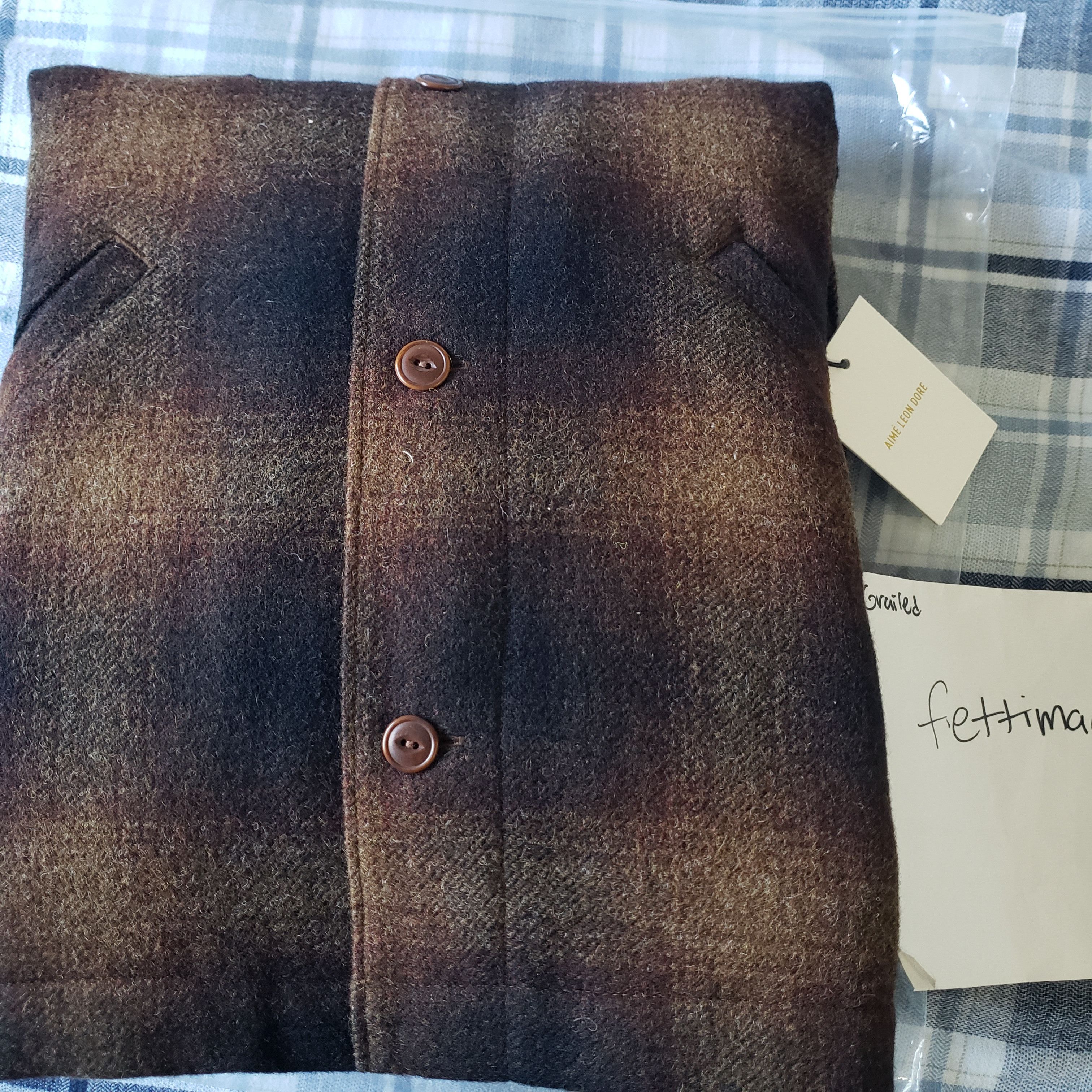 Aime Leon Dore Aime Leon Dore Brown plaid overshirt Size US S / EU 44-46 / 1 - 3 Thumbnail