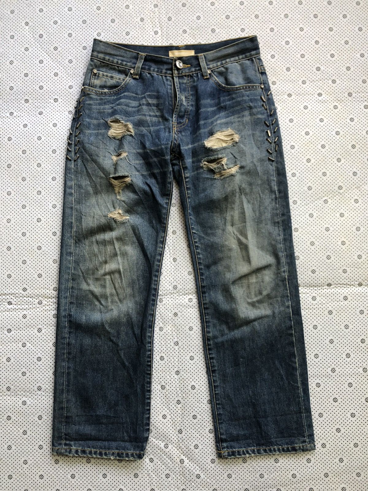 Japanese Brand x Jeanasis distressed jeans