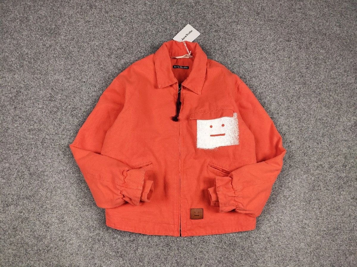 Acne Studios Acne Studios Padded Face Orange stonewashed canvas Jacket Size US M / EU 48-50 / 2 - 8 Thumbnail