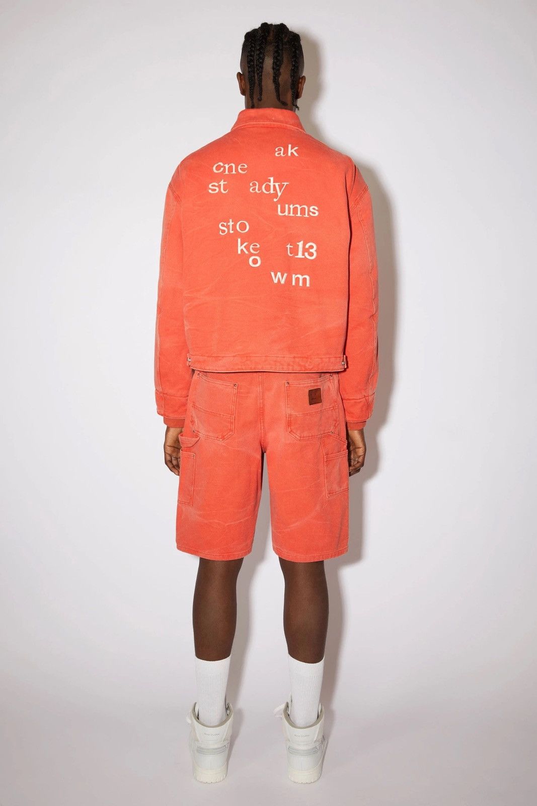 Acne Studios Acne Studios Padded Face Orange stonewashed canvas Jacket Size US M / EU 48-50 / 2 - 3 Thumbnail