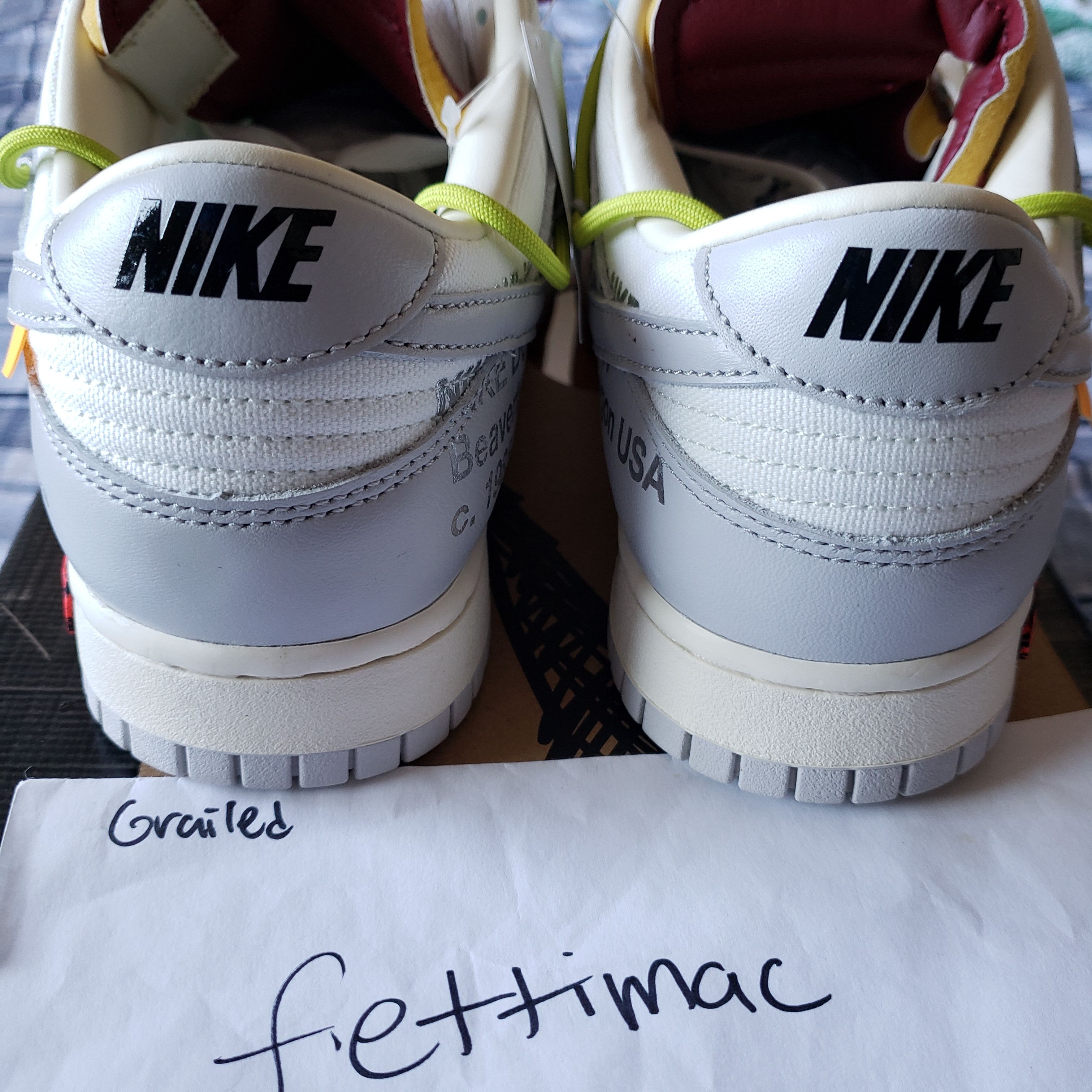 Nike × Off-White Nike off white dunk low lot 8 Size US 10 / EU 43 - 4 Thumbnail