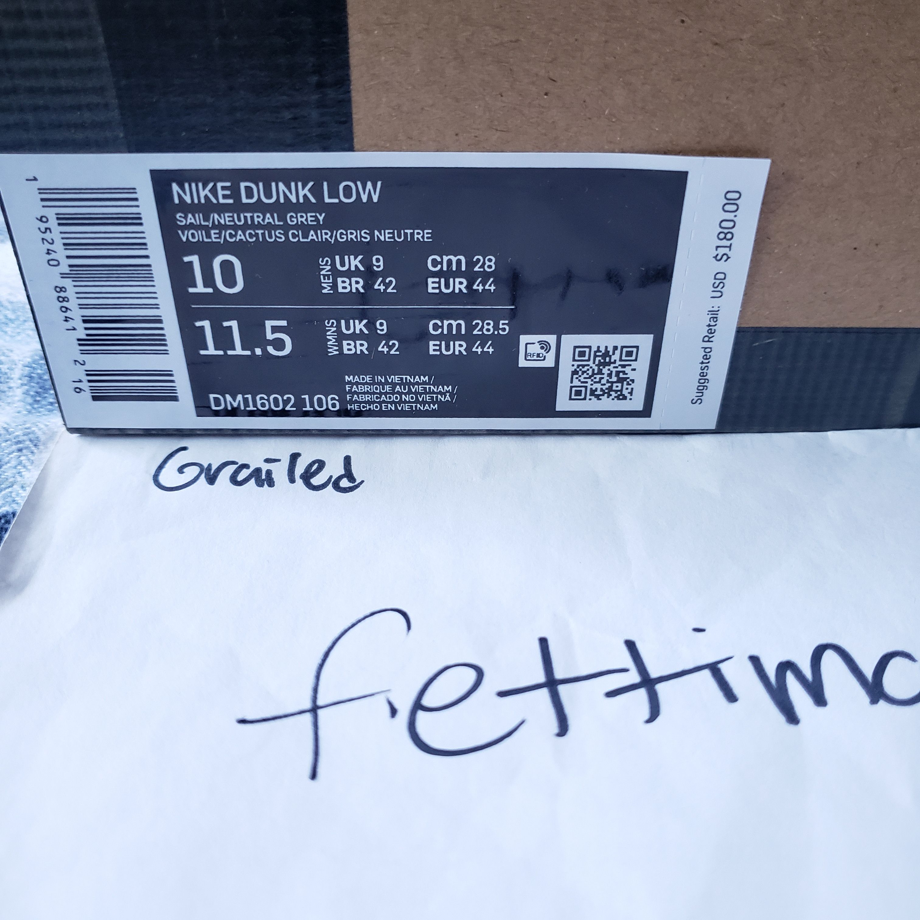 Nike × Off-White Nike off white dunk low lot 8 Size US 10 / EU 43 - 11 Thumbnail