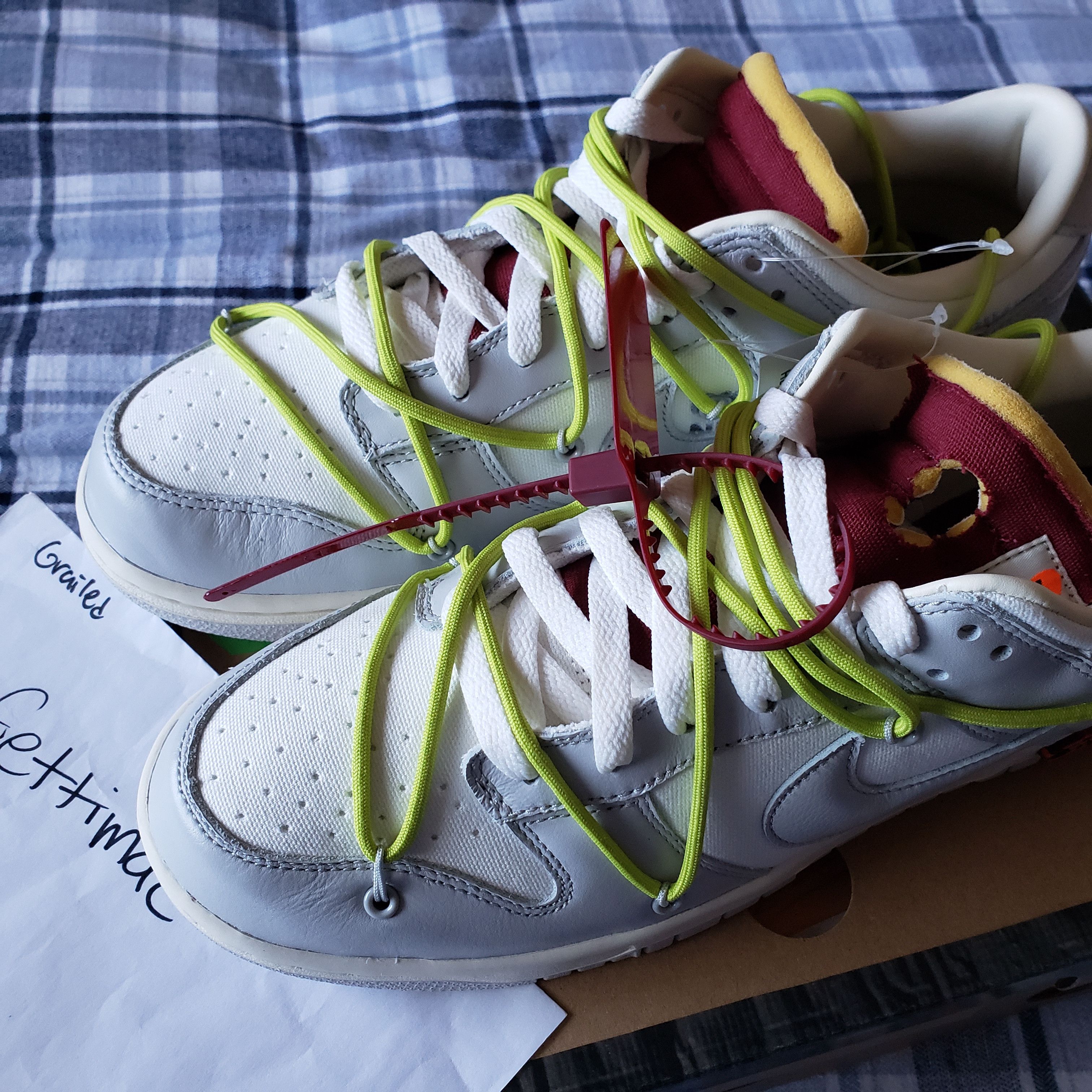 Nike × Off-White Nike off white dunk low lot 8 Size US 10 / EU 43 - 1 Thumbnail