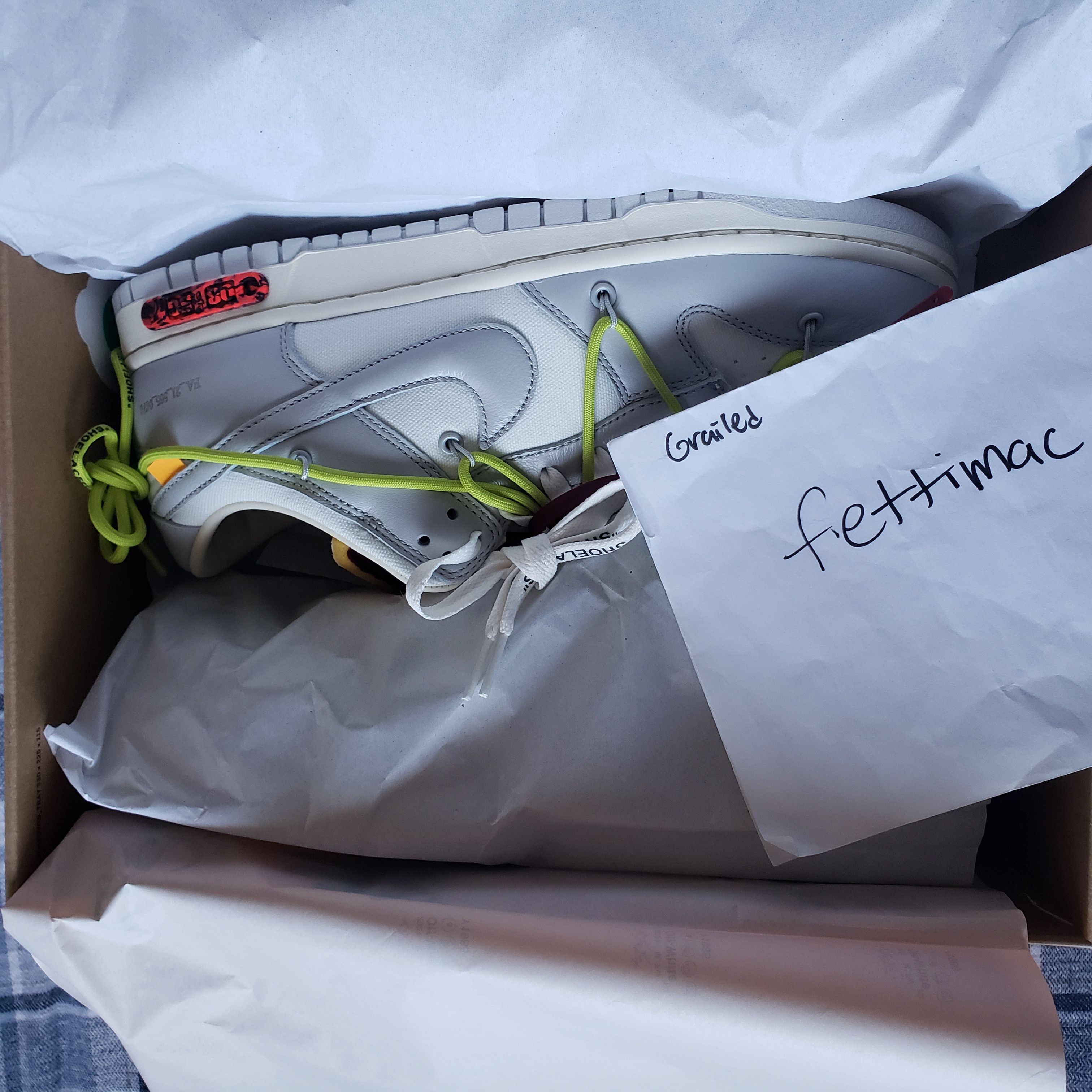 Nike × Off-White Nike off white dunk low lot 8 Size US 10 / EU 43 - 9 Thumbnail