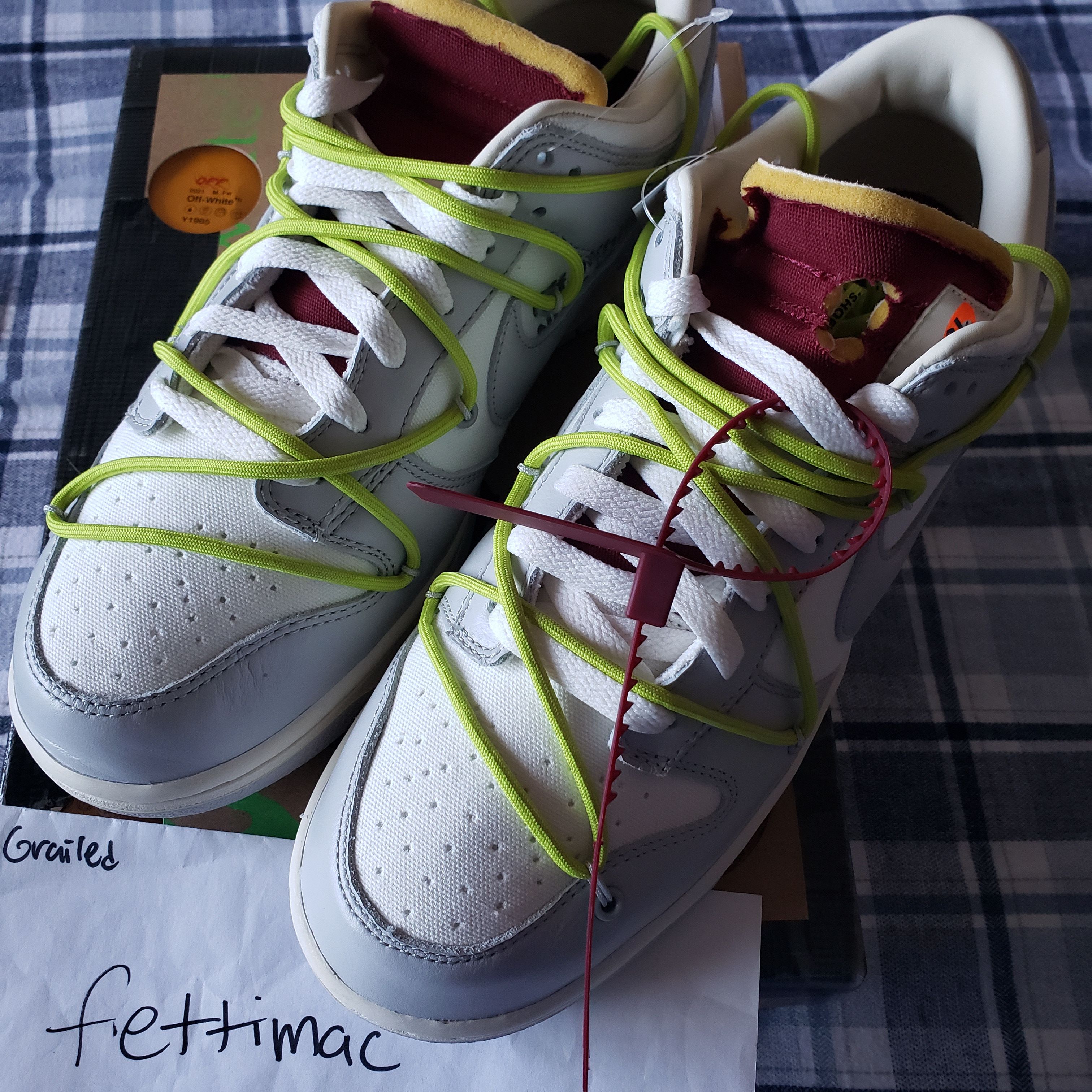 Nike × Off-White Nike off white dunk low lot 8 Size US 10 / EU 43 - 8 Thumbnail
