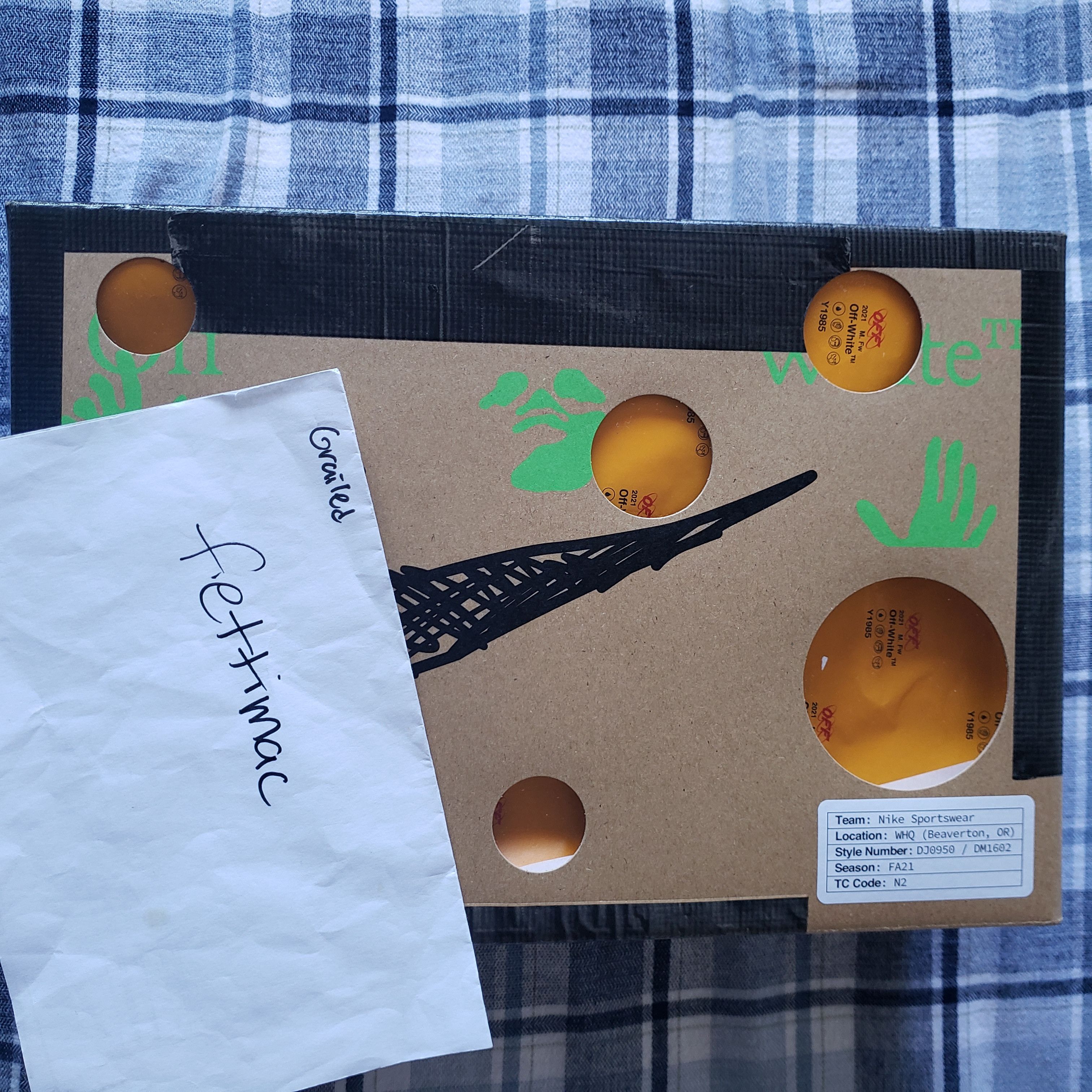 Nike × Off-White Nike off white dunk low lot 8 Size US 10 / EU 43 - 12 Thumbnail