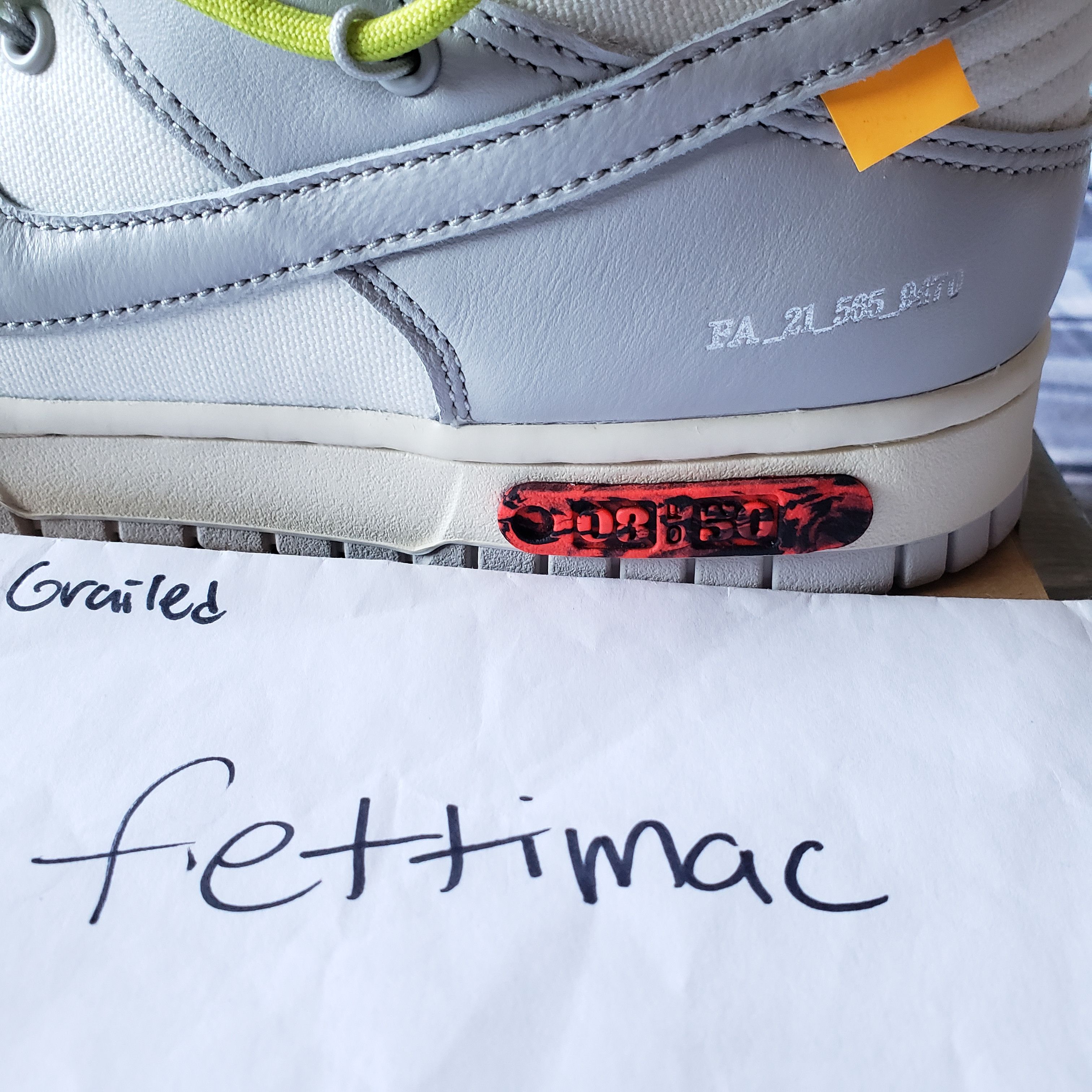 Nike × Off-White Nike off white dunk low lot 8 Size US 10 / EU 43 - 5 Thumbnail