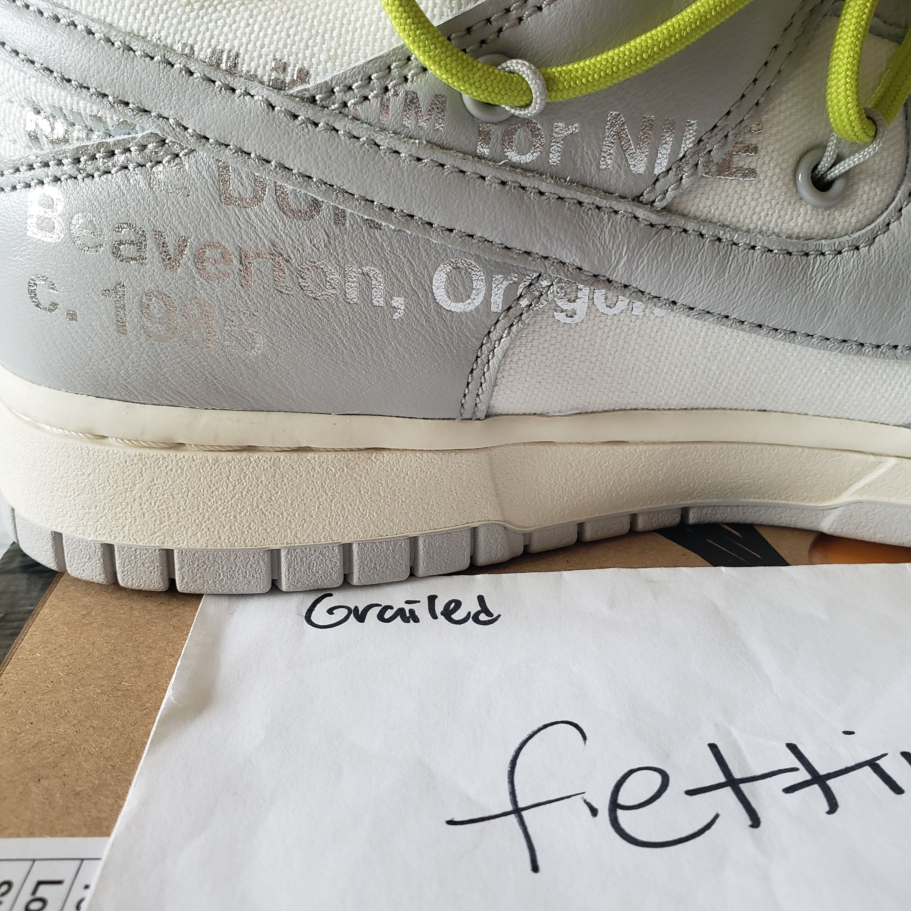 Nike × Off-White Nike off white dunk low lot 8 Size US 10 / EU 43 - 13 Thumbnail