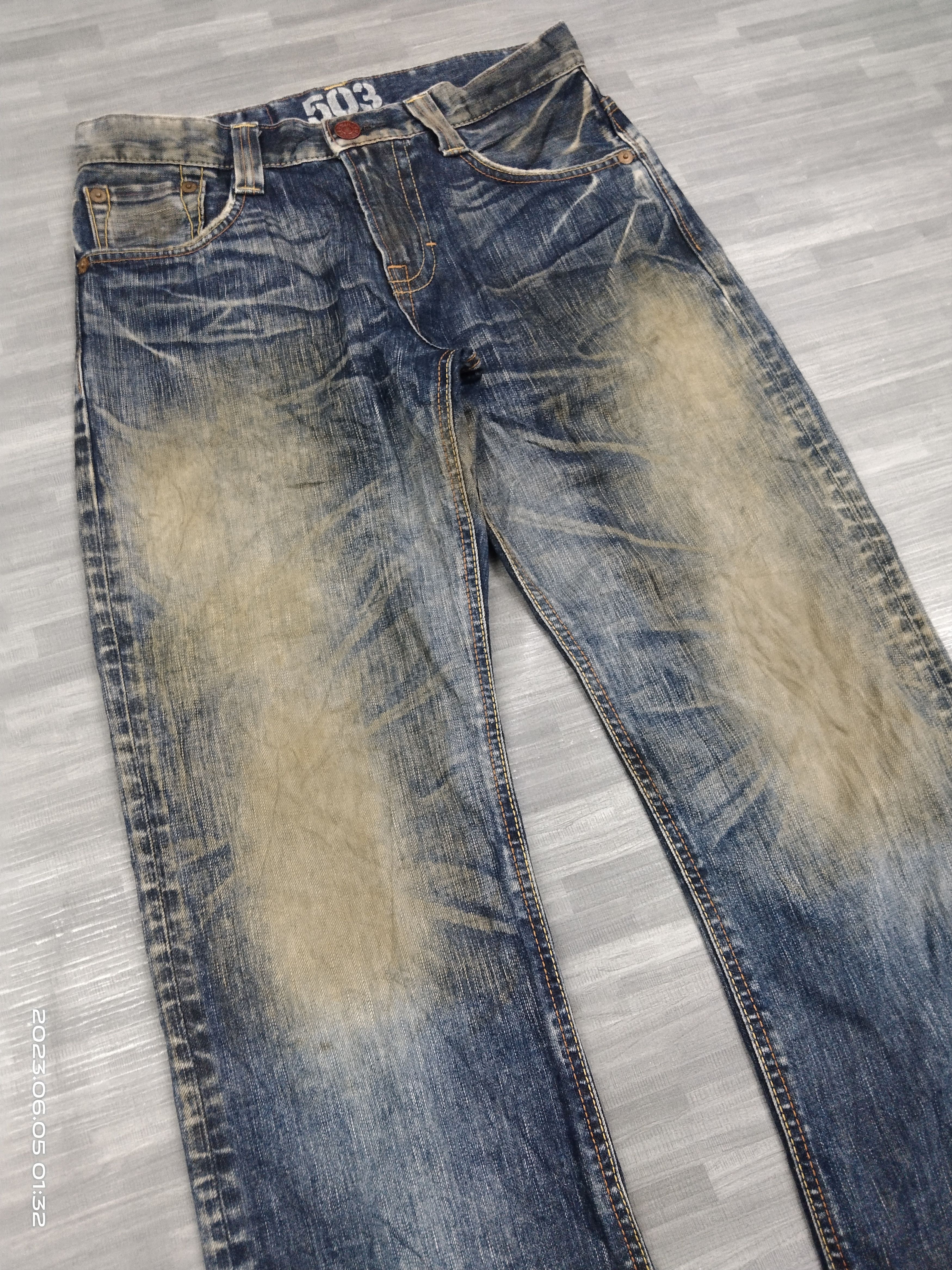Edwin SICK RUSTY EDWIN🇯🇵 VINTAGE DENIM PANTS Size US 30 / EU 46 - 6 Thumbnail