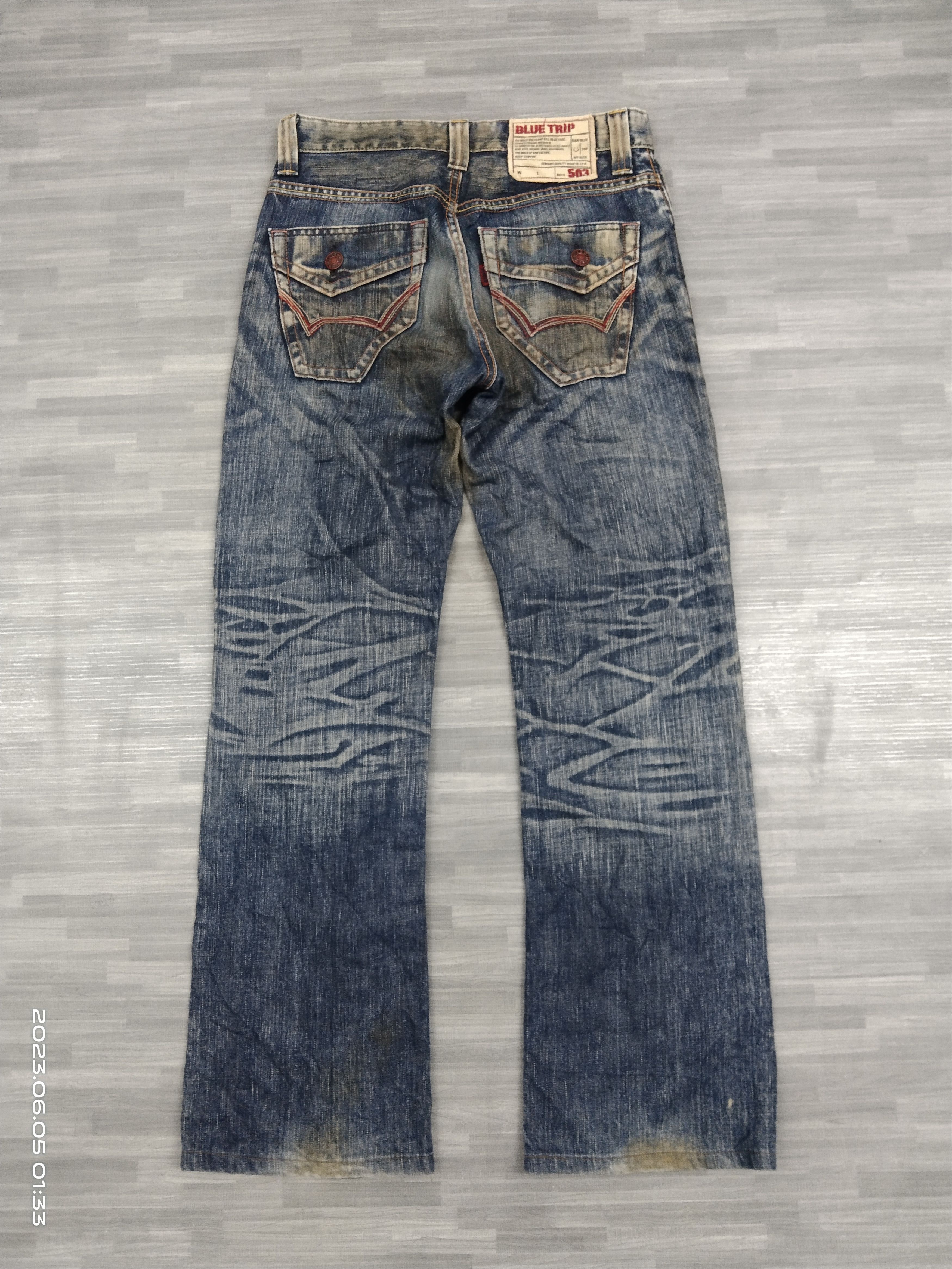Edwin SICK RUSTY EDWIN🇯🇵 VINTAGE DENIM PANTS Size US 30 / EU 46 - 3 Thumbnail