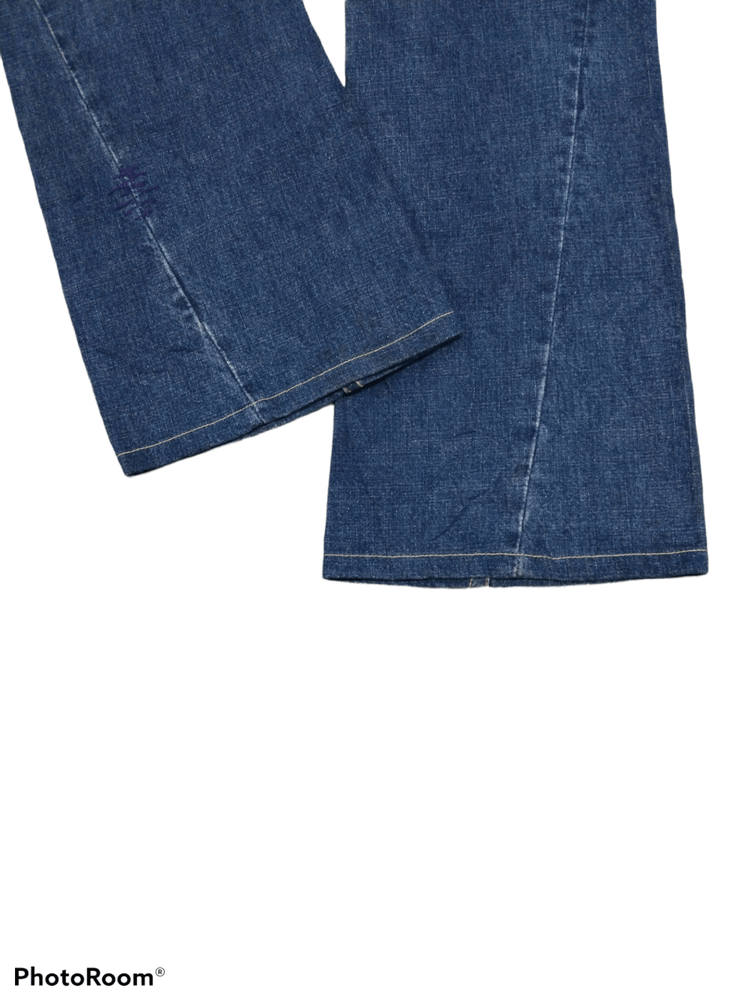 Japanese Brand FLARE VERY RARE🔥DISTRESSED REVERSIBLE LOVCAT DENIM PANTS Size US 30 / EU 46 - 7 Thumbnail