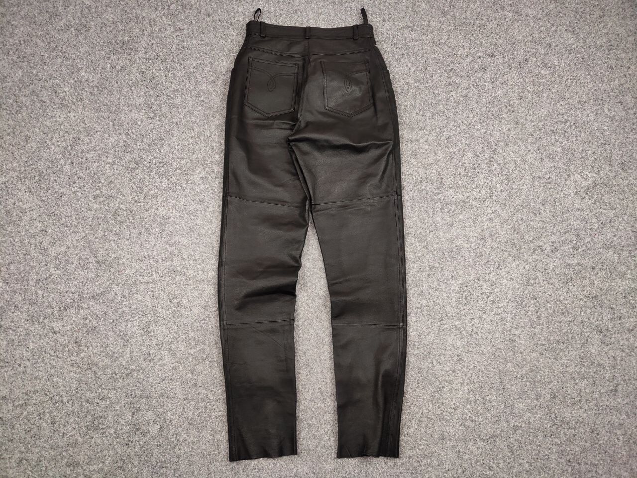 Japanese Brand Vintage Leather Black Pants Japanese Hype Travis Scott Size US 29 - 13 Thumbnail