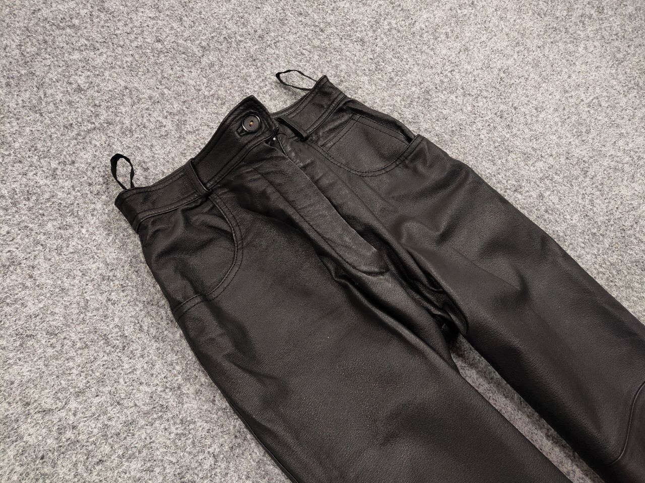 Japanese Brand Vintage Leather Black Pants Japanese Hype Travis Scott Size US 29 - 10 Thumbnail
