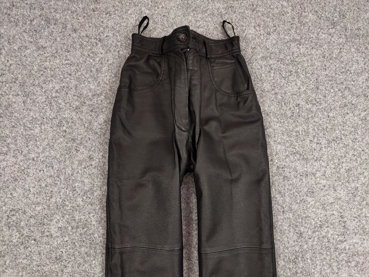 Japanese Brand Vintage Leather Black Pants Japanese Hype Travis Scott Size US 29 - 6 Thumbnail
