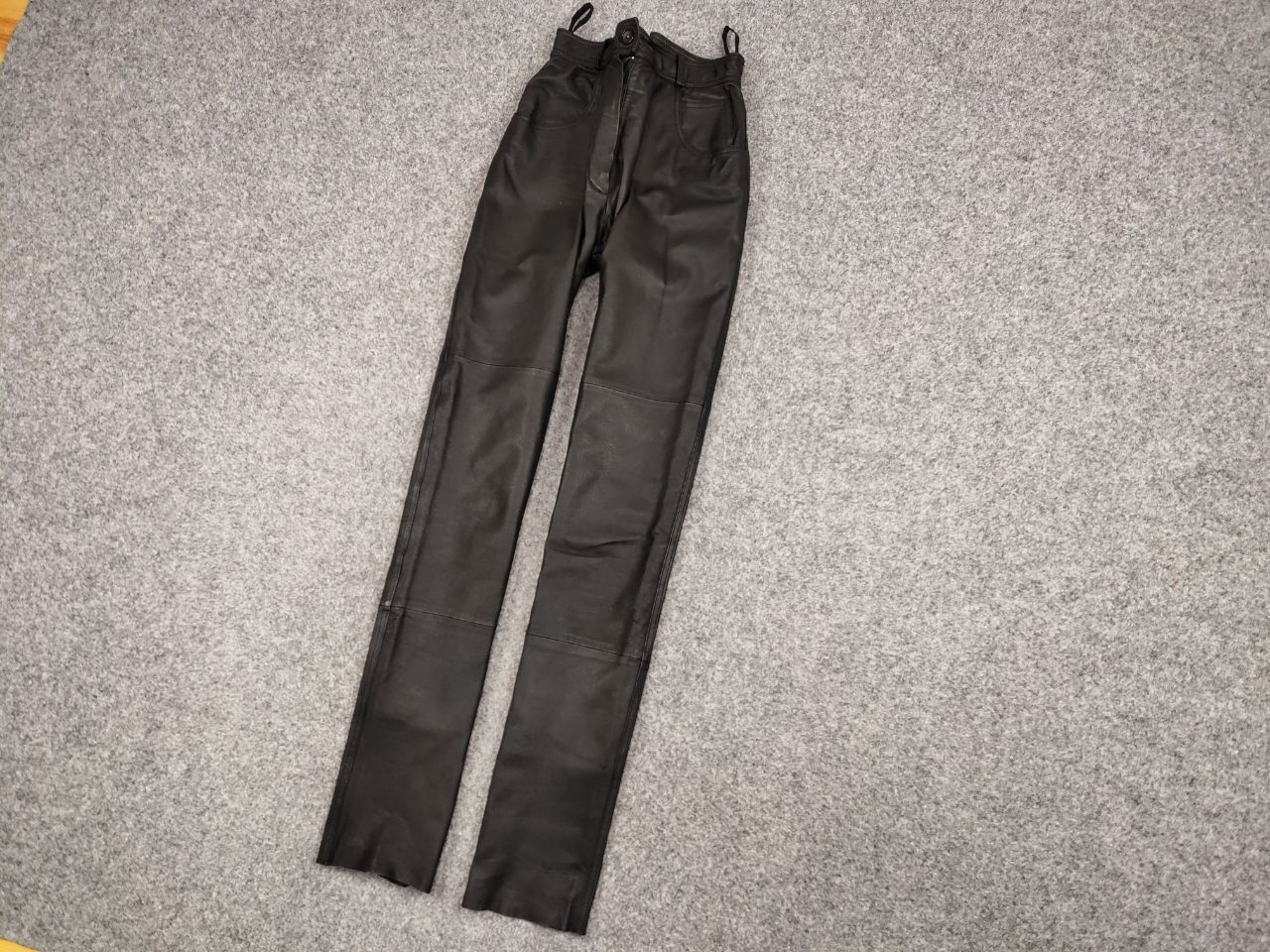 Japanese Brand Vintage Leather Black Pants Japanese Hype Travis Scott Size US 29 - 3 Thumbnail