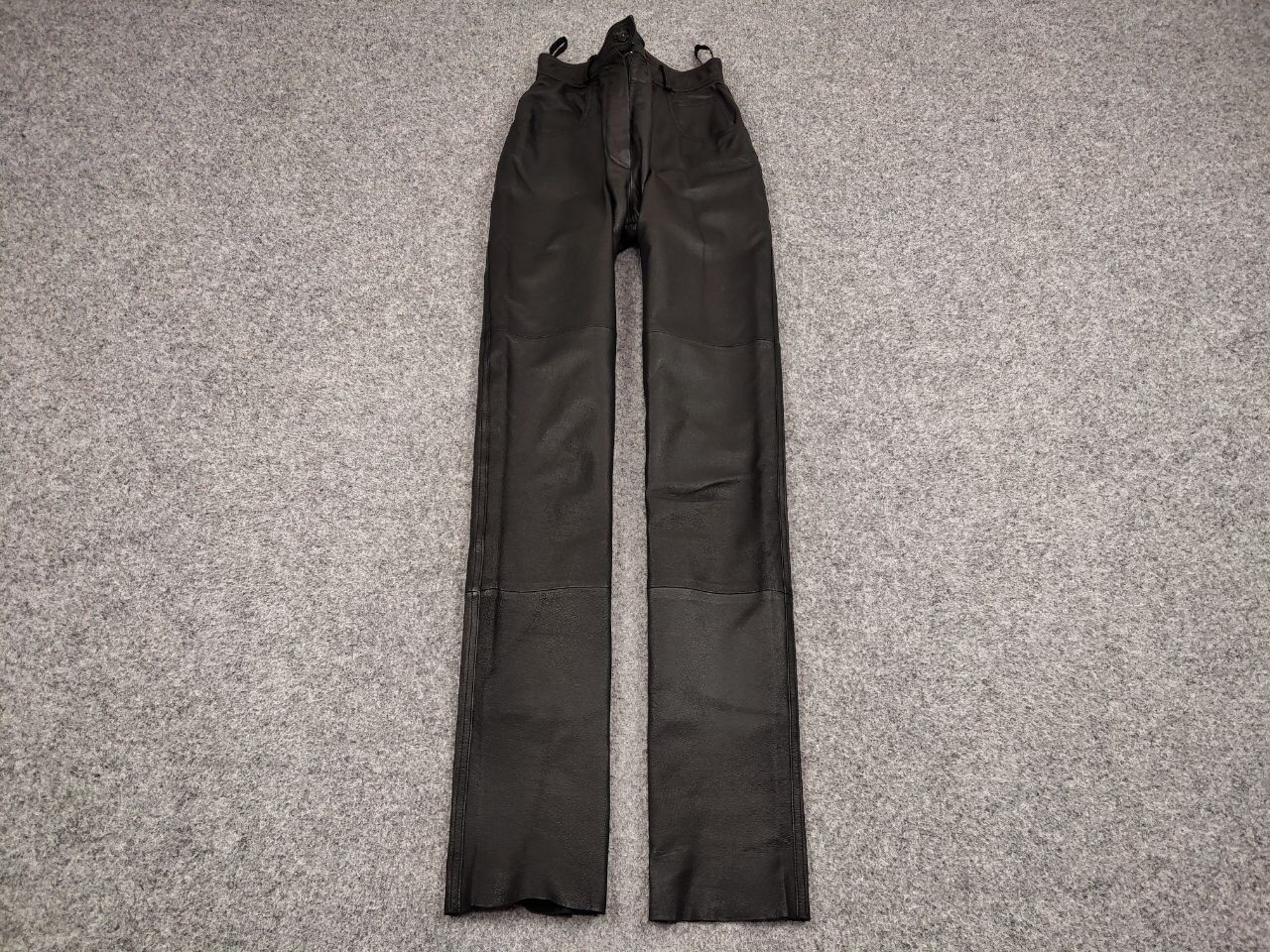 Japanese Brand Vintage Leather Black Pants Japanese Hype Travis Scott Size US 29 - 2 Thumbnail