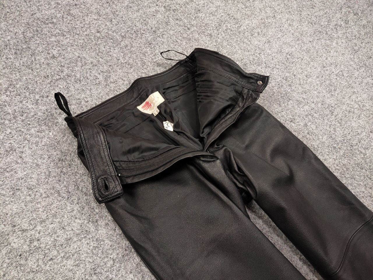 Japanese Brand Vintage Leather Black Pants Japanese Hype Travis Scott Size US 29 - 11 Thumbnail