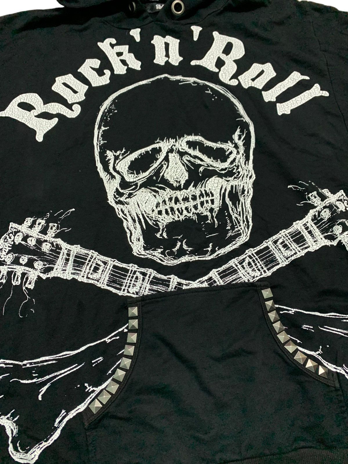 Hysteric Glamour × Japanese Brand Japanese Brand Glad News 💀 Skull Rock N Roll Hoodies Size US L / EU 52-54 / 3 - 4 Thumbnail
