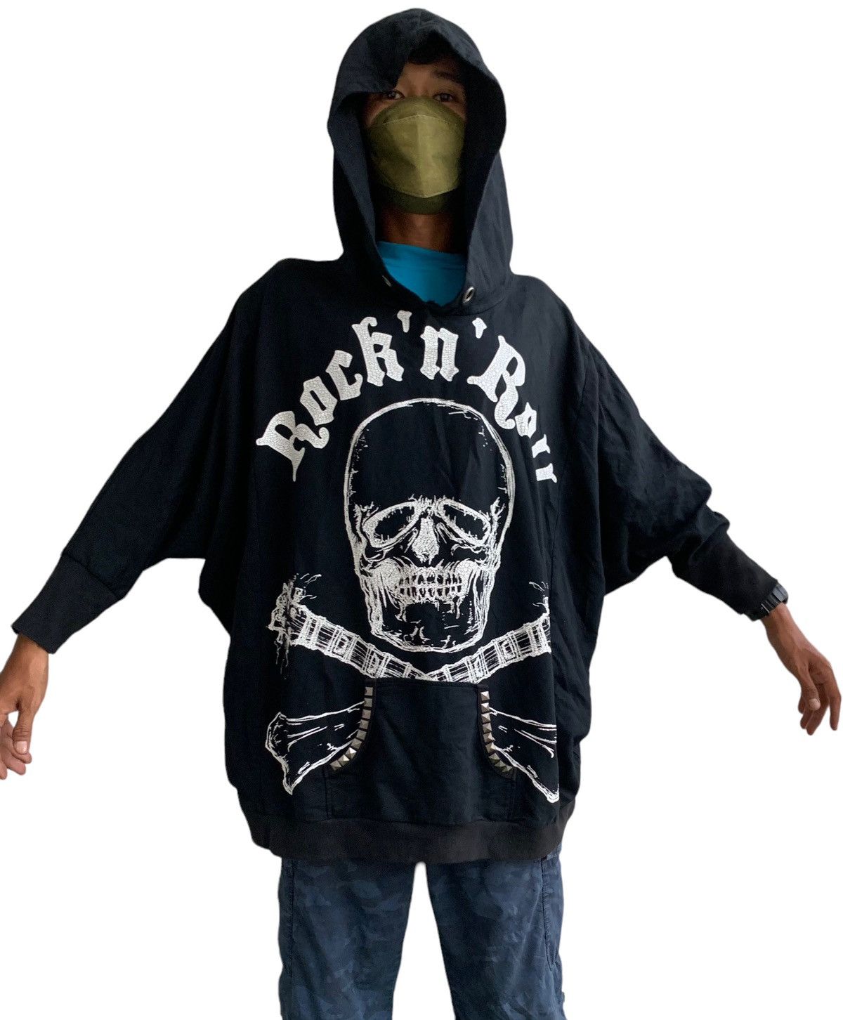 Hysteric Glamour × Japanese Brand Japanese Brand Glad News 💀 Skull Rock N Roll Hoodies Size US L / EU 52-54 / 3 - 8 Thumbnail